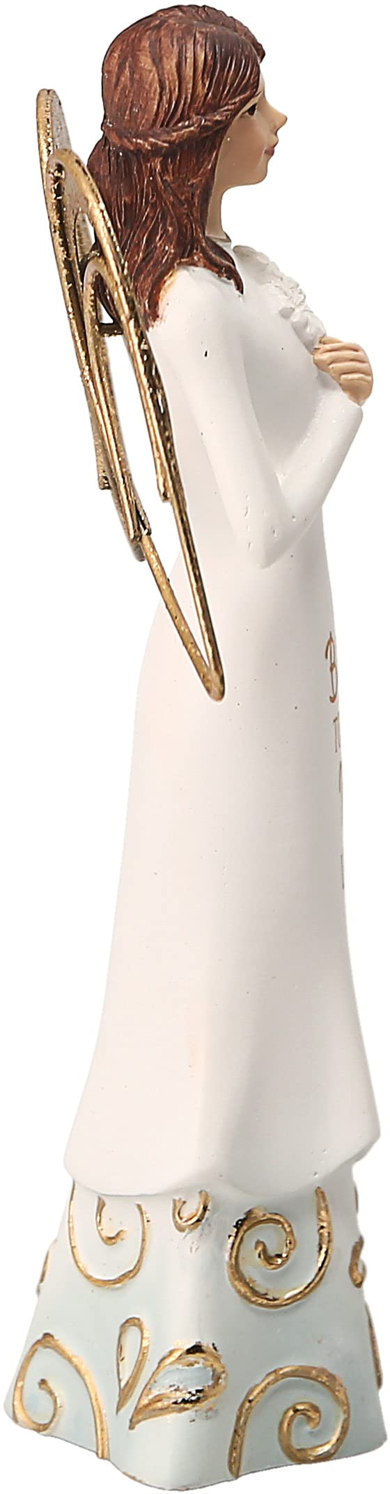 Pavilion Gift company Aunt You Fill Our Lives with Love, statuetta da collezione a forma di angelo, in resina, 14 cm, colore: blu