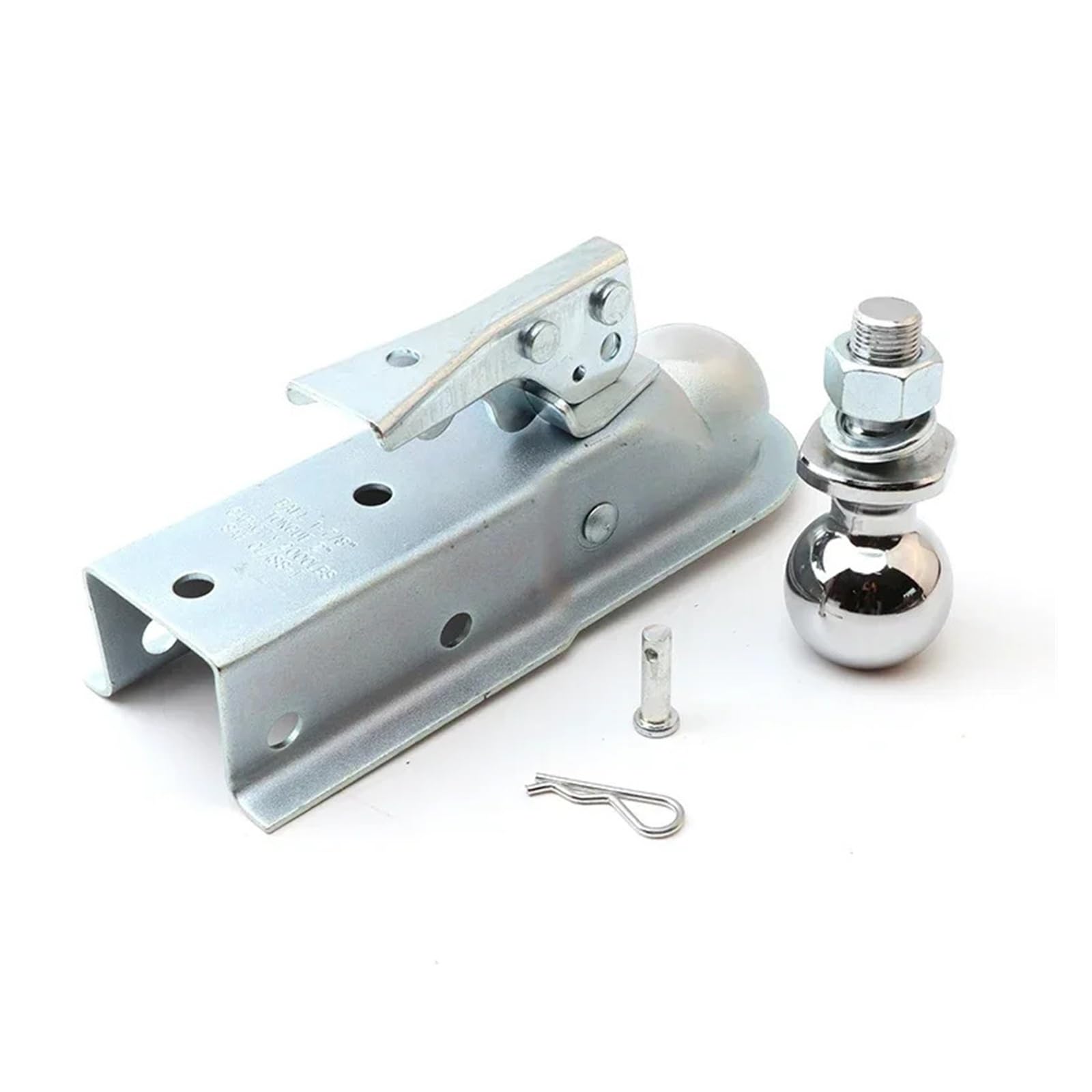 Vollständiger Satz Zungenanhängerkupplung 1-7/8 Zoll 2000LB Kupplungskugel Passend for ATV UTV Cargo RV-Teile Camper Caravan ATV Buggy-Teile(16)