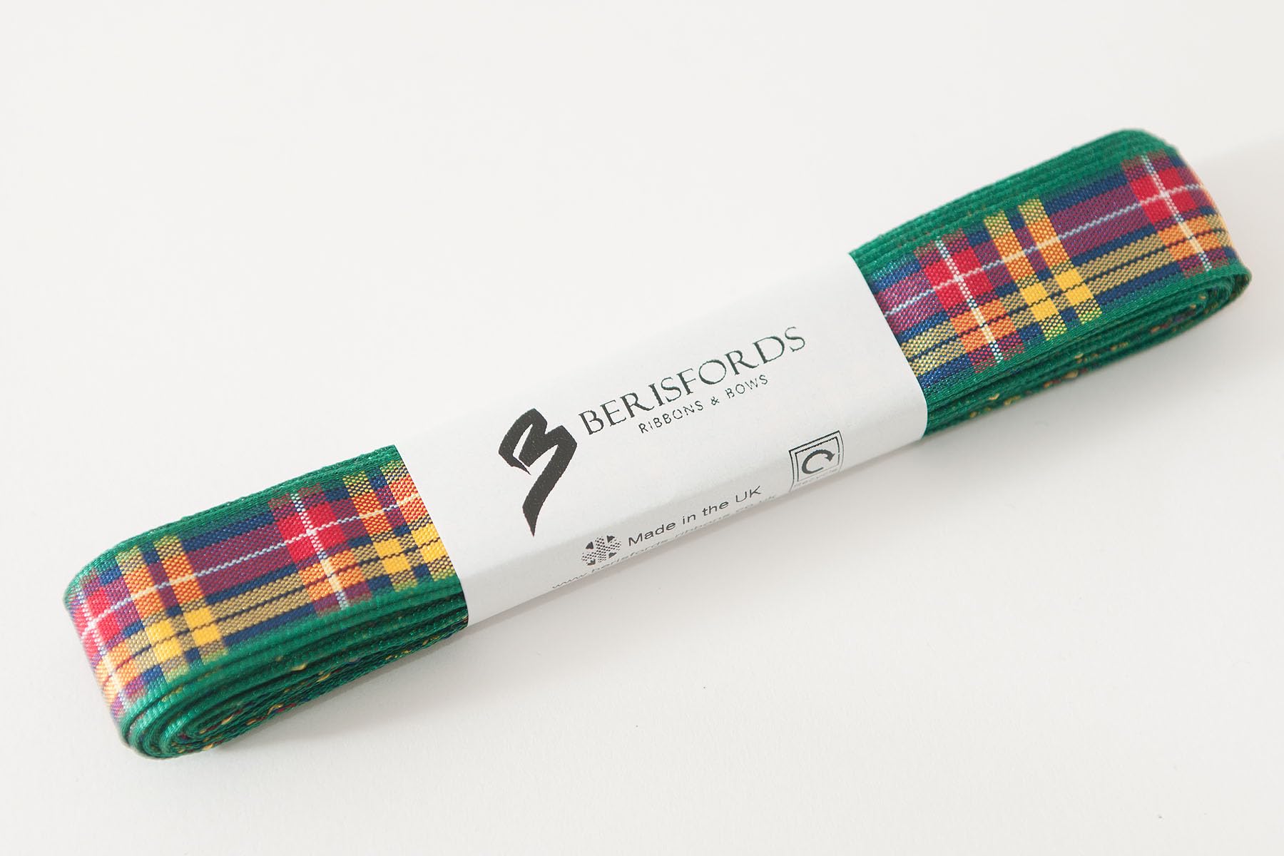 Berisfords Buchanan Tartan Ribbon Pack - 16 Mm - 1 X 5 Metres