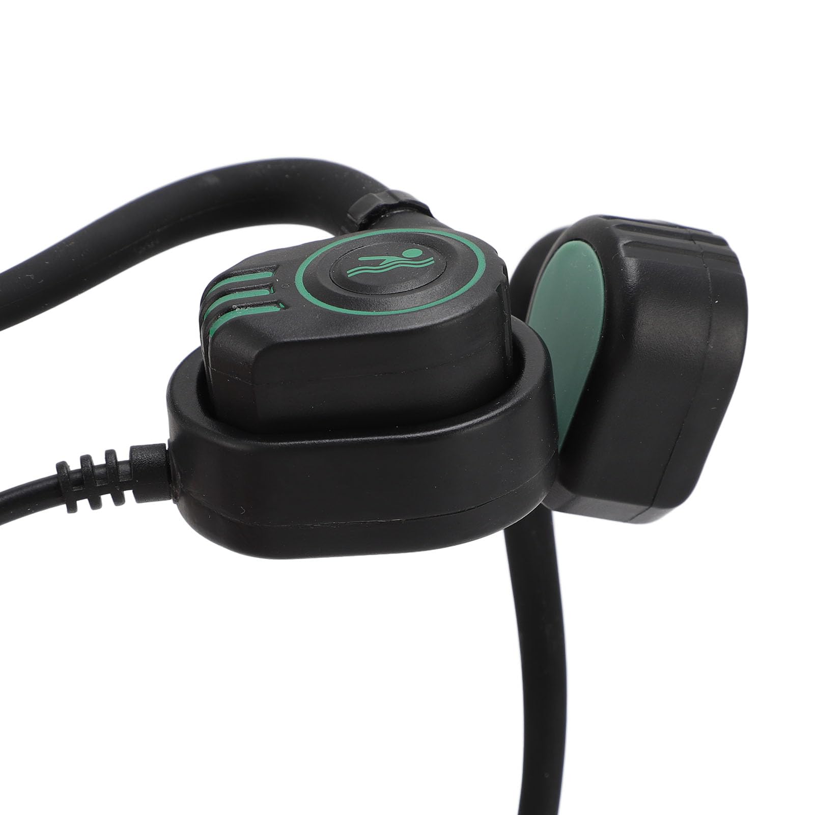 Auriculares inalámbricos de buceo, conducción ósea, IPX8, 20 m, impermeabilización, Bluetooth 5.4 inalámbricos con almacenamiento de 32 GB, tiempo de reproducción de 12 horas, micrófono