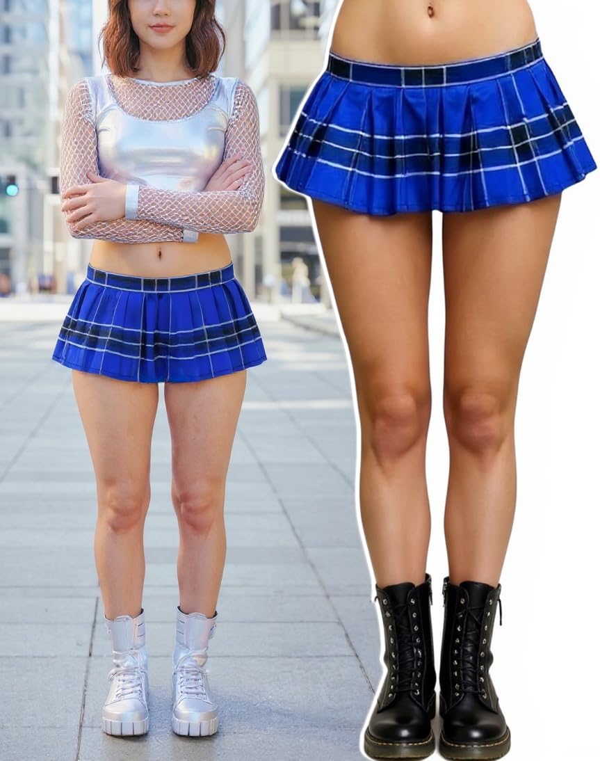 Wavy Flirty Colorful Party Micro-Mini Novelty Skirt