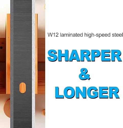 Miniatura 3 de Cuchillas cepilladoras para Delta 22-560 22-562 22-565 TP400LS Craftsman 21758 Wen 6550 Triton TPT125 Grizzly TP305 Porter Cable PC305TP 12.5