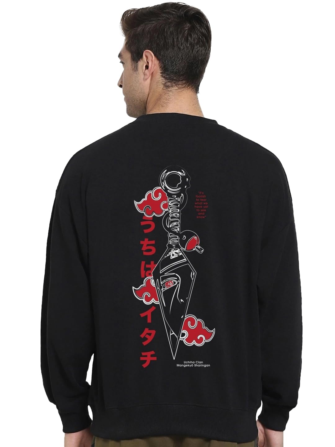 Men's Solid Oversized Fit Full Sleeve Round Neck Unbrushed Fleece Sweatshirt-image-42