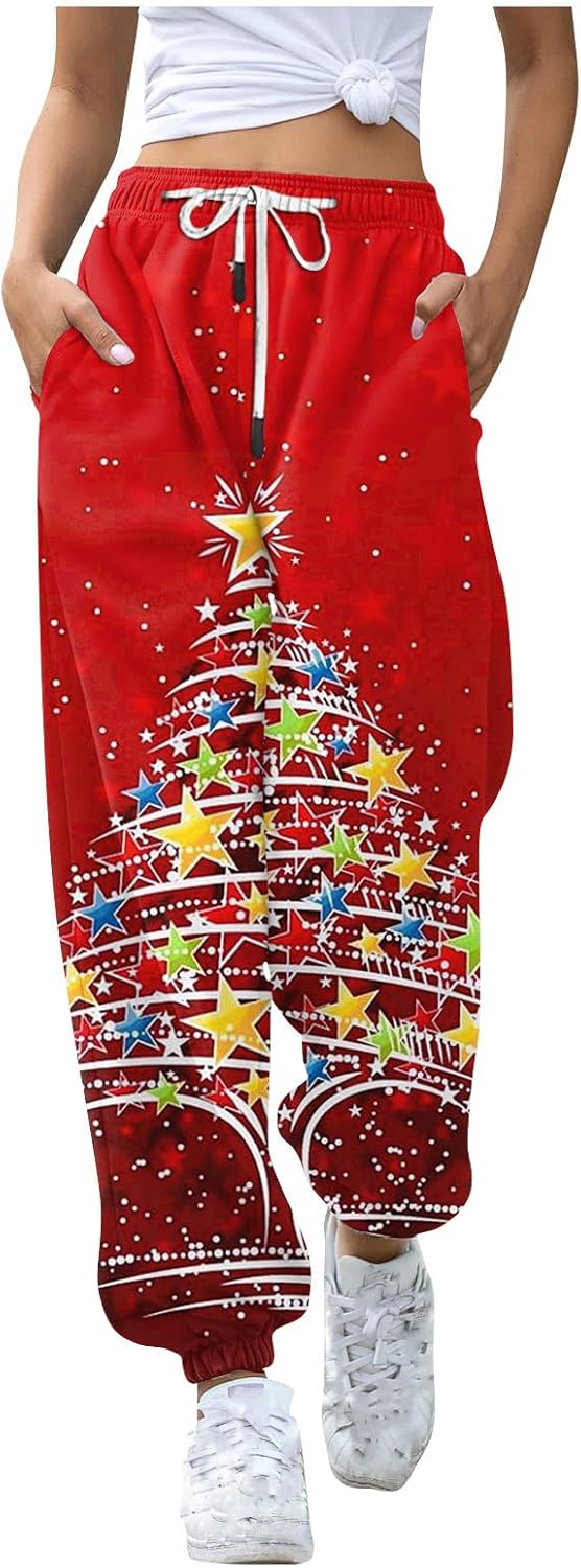 Legging De Noël Pour Femme - Imprimé Père Noël Amusant - Taille Haute