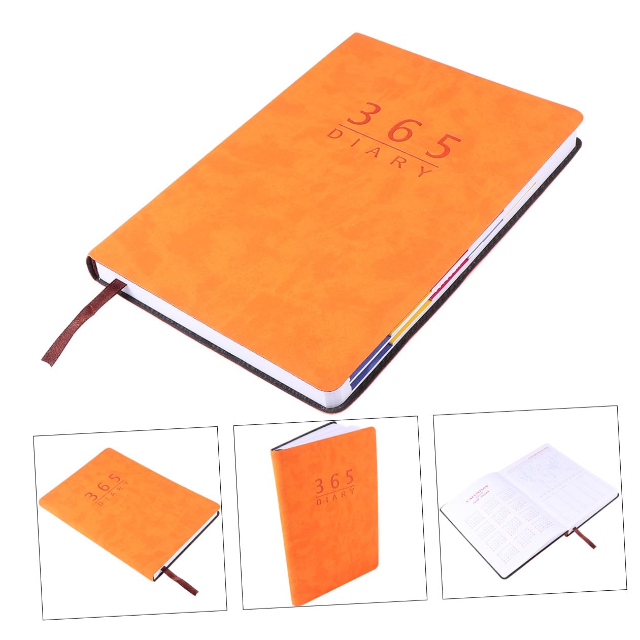 Lurrose 3stücke Planbuch Orange Notizbuch Für Schule Und Büro Für Schüler Und Studierende Vielseitige Verwendung Als Schreiben Und Skizzen
