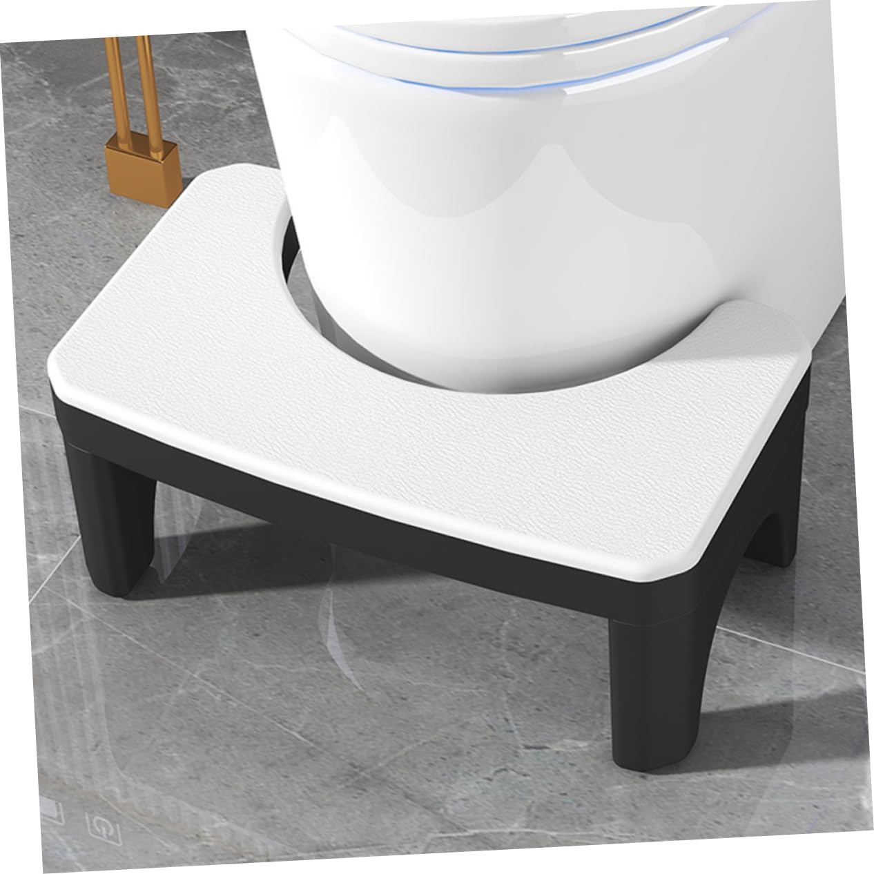 HOODANCOS Comfortable Squatting Foot Stool Non Slip Bathroom Footstool for Adults Ergonomic Design for Optimal Bowel Movements Lightweight Compact for Home Use