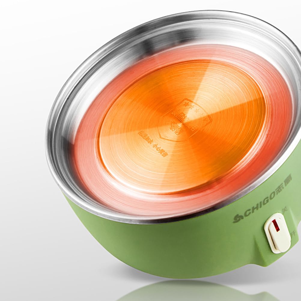 Hervidor de Huevos eléctrico Totalmente automático y vaporizador de Acero Inoxidable, con Capacidad para 7 Huevos, vaporizador Compacto, Apagado automático