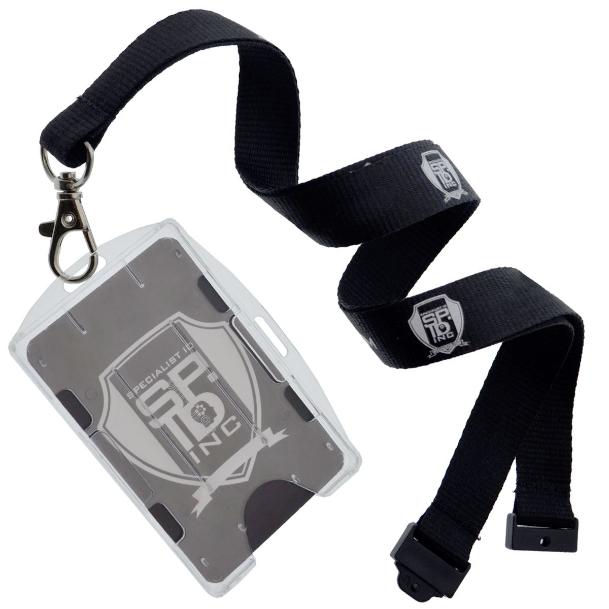 Starre offen doppelseitig transparent 2 ID Card Badge Holder durch Specialist ID – verpackt und verkauft einzeln