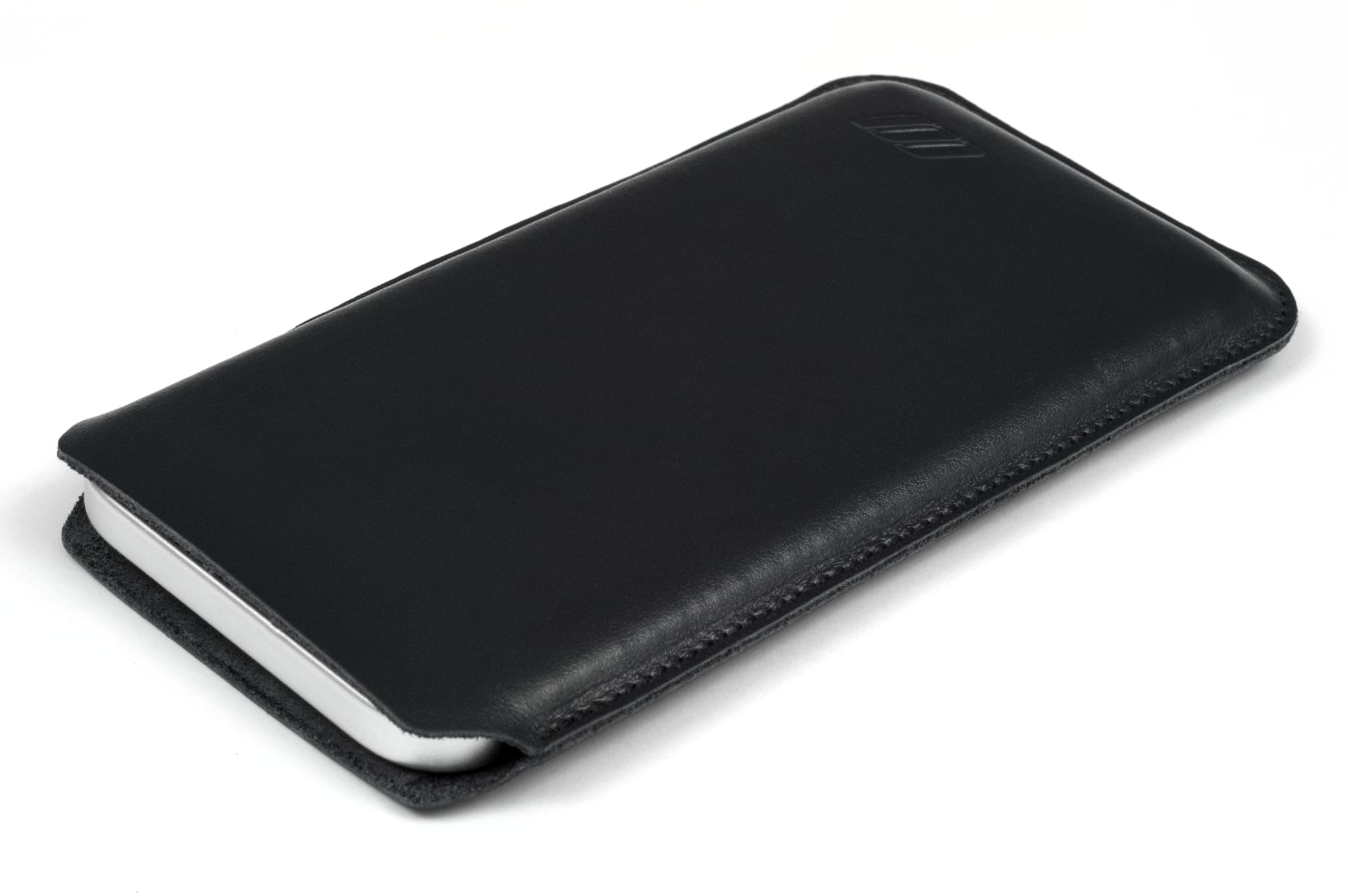 CushCase Sleeve Case Pouch for iPhone 16 Pro (6.3 inch) - Premium Leather - Slim Fit Design - Black