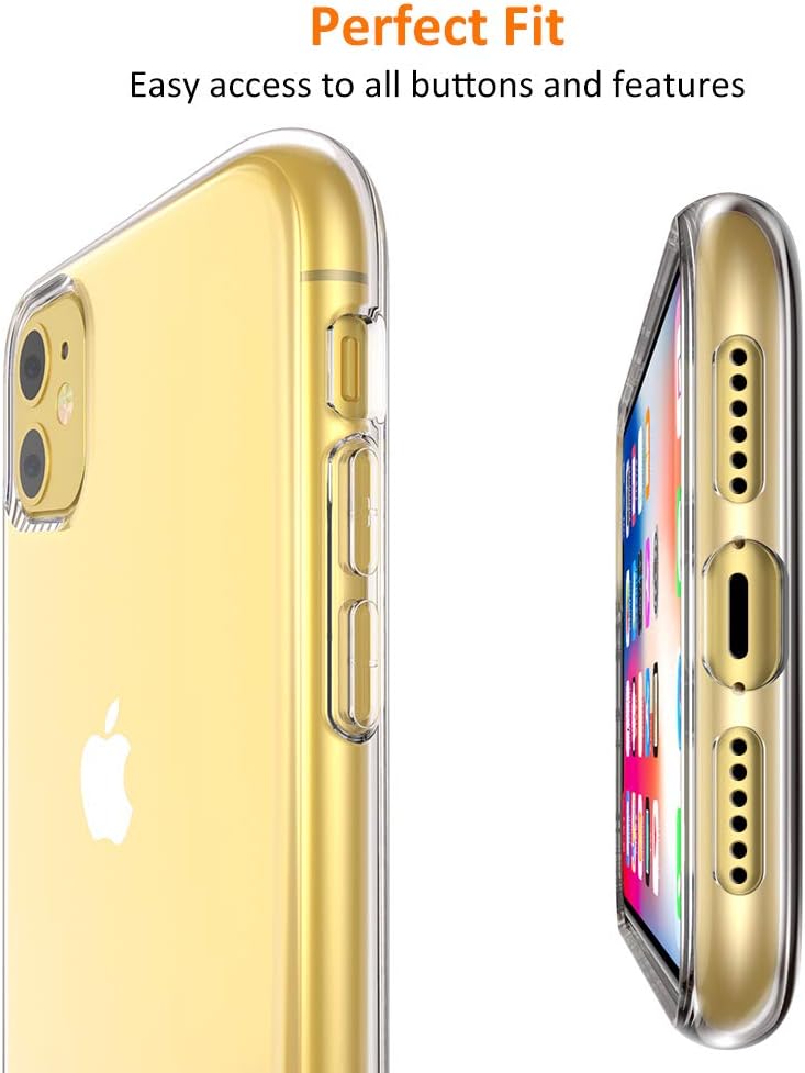 JJCHENLE STOON for iPhone 11 Case, Anti-Scratch Shock-Absorption Crystal Clear Phone Cover Case for iPhone 11, 6.1 inch, 2019