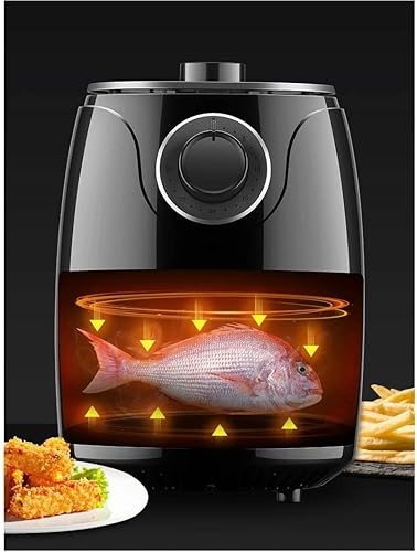 JYYBN Freidora de aire multifunción de 2.6 L, freidora de aire sin aceite de pollo, freidora de aire profunda eléctrica