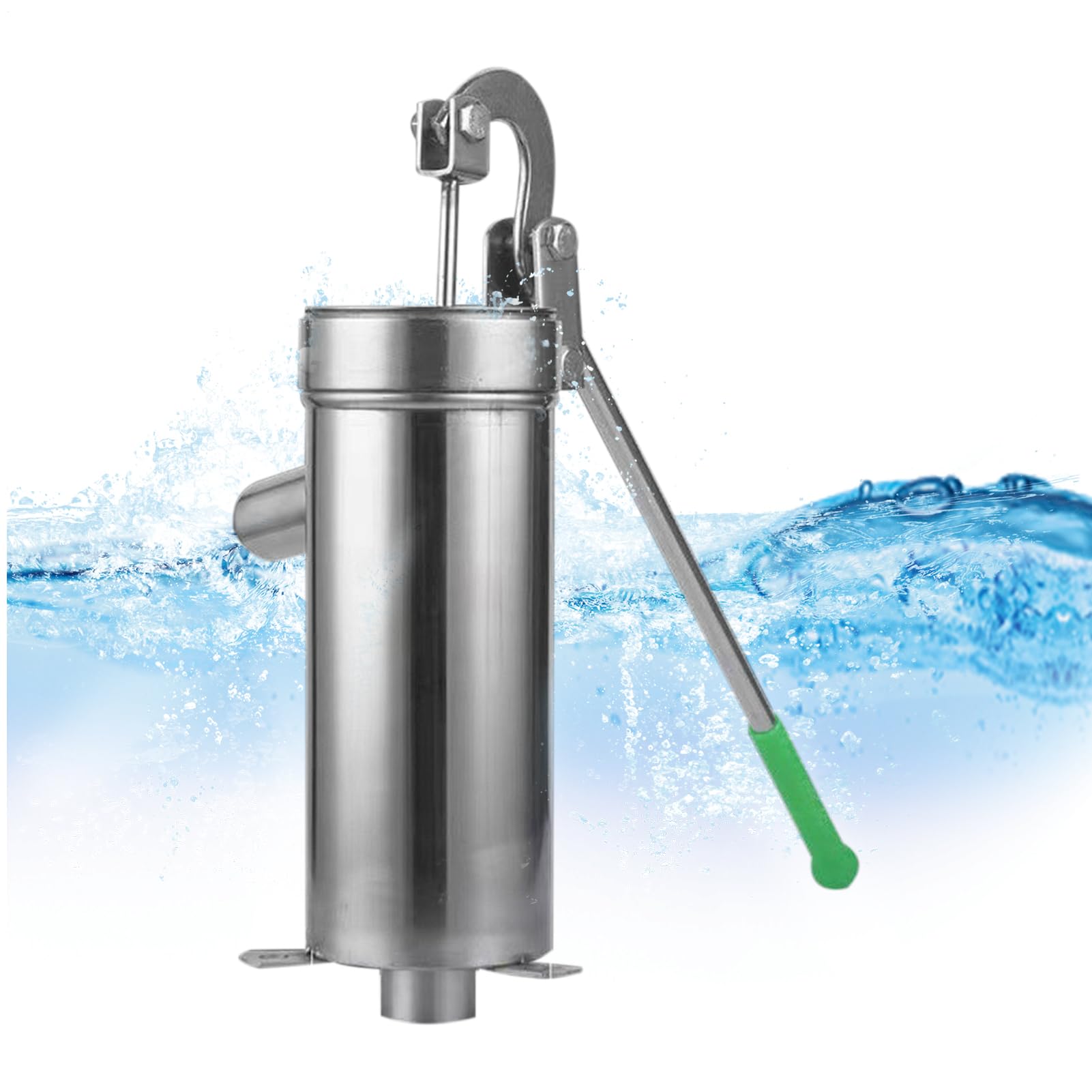 Pompa dell'acqua manuale anticata, pompa manuale per pozzo | fontana a pressione in acciaio inox | pompa manuale per pozzo da giardino | pompa dell'acqua manuale per irrigazione giardino prato