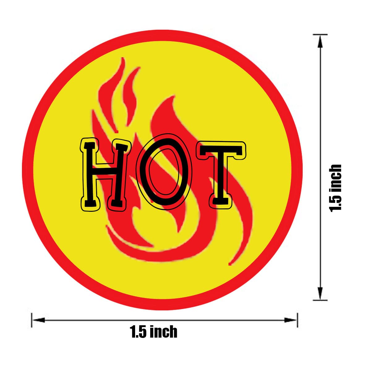 Hot Sticker Labels Hot Item Sticker