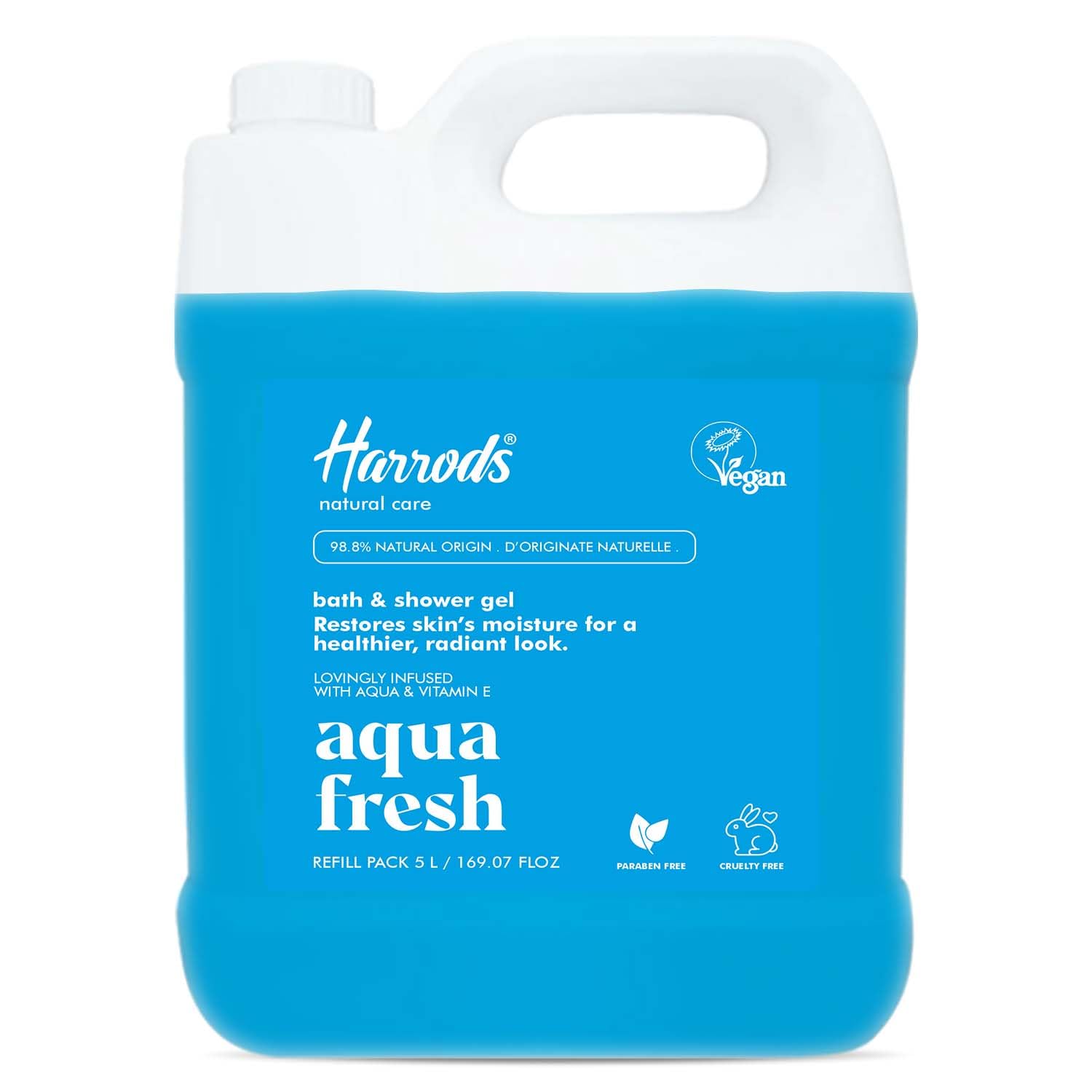 Harrods Aqua Body Wash Refill Pack 5L | Moisturizing Shower Gel for Women & Men | Hydrating Formula for Soft & Nourished Skin | Gentle Daily Body Cleanser | pH Balanced & Paraben-Free-picture-39