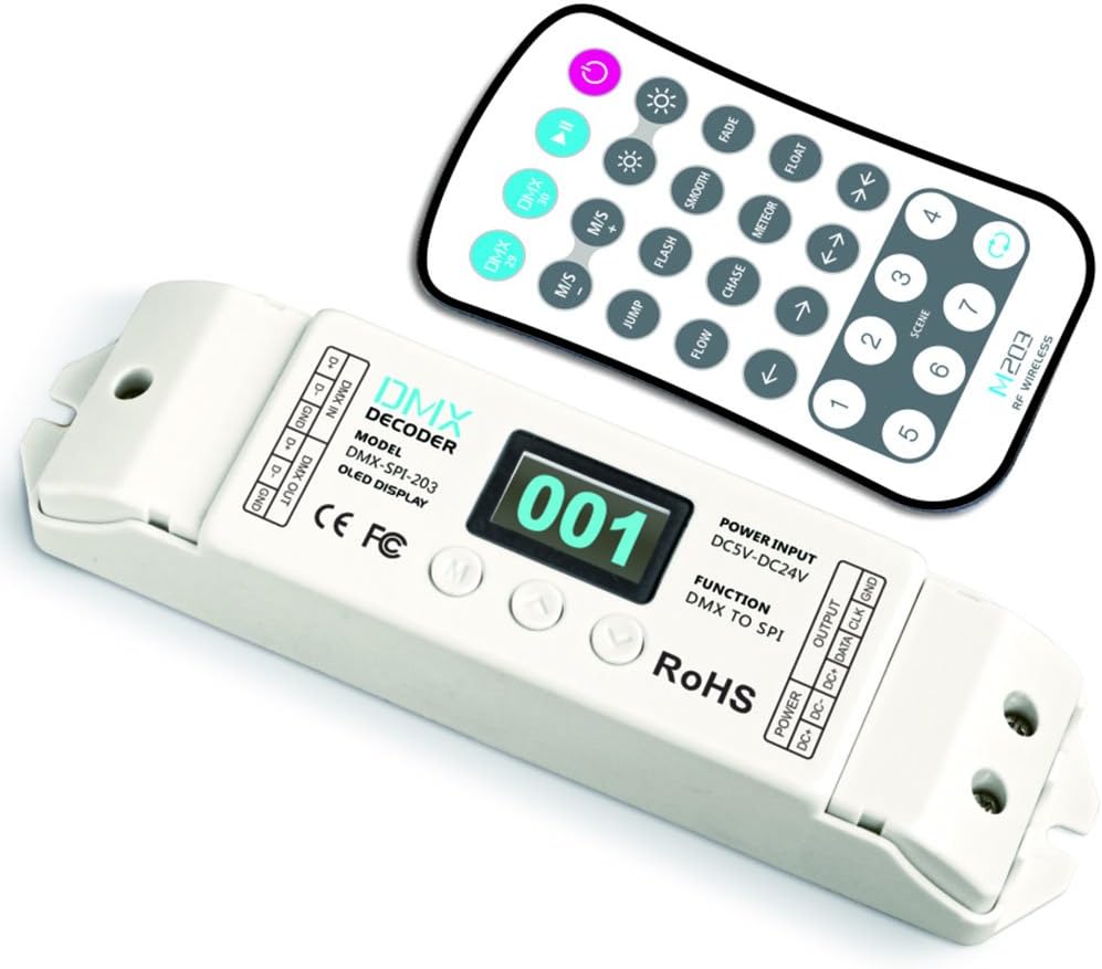 LEDBUY360 DMX-SPI-203 Signal Decoder DMX decoding function SPI console DMX console