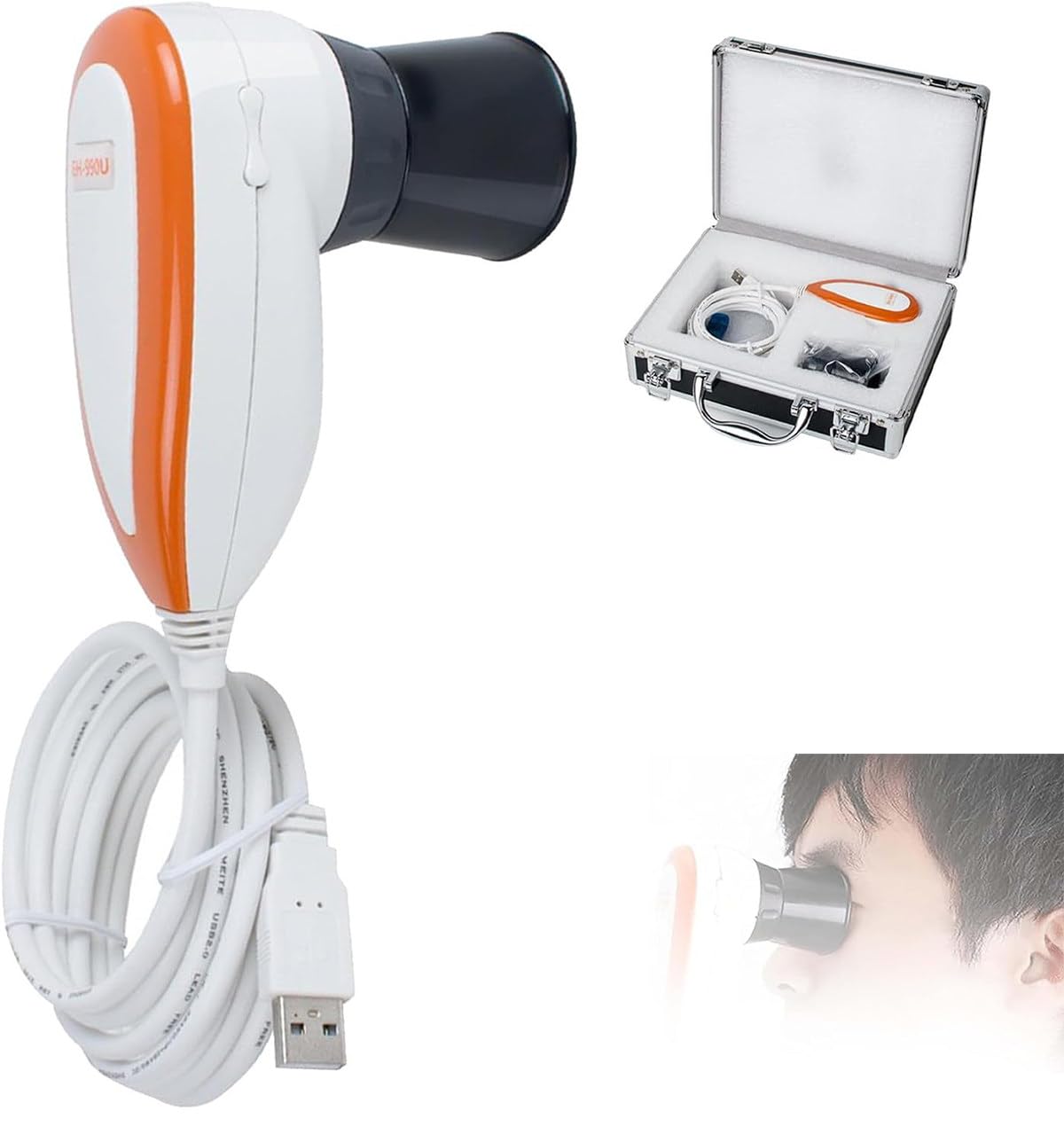 Analizador de iris de cámara para un análisis preciso de los ojos en spas