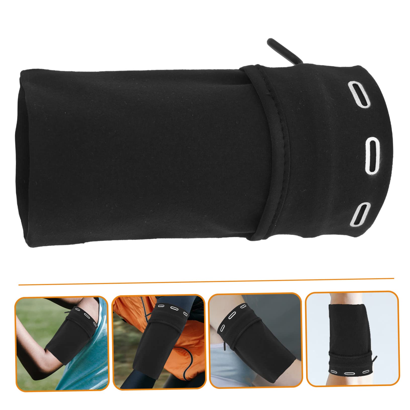 Gatuida 5stücke Leichtes Arm Handy Tasche Für Outdoor Sport Verstellbares Und Armband Für Joggen Fitness Und Musik Hören Schwarz XL
