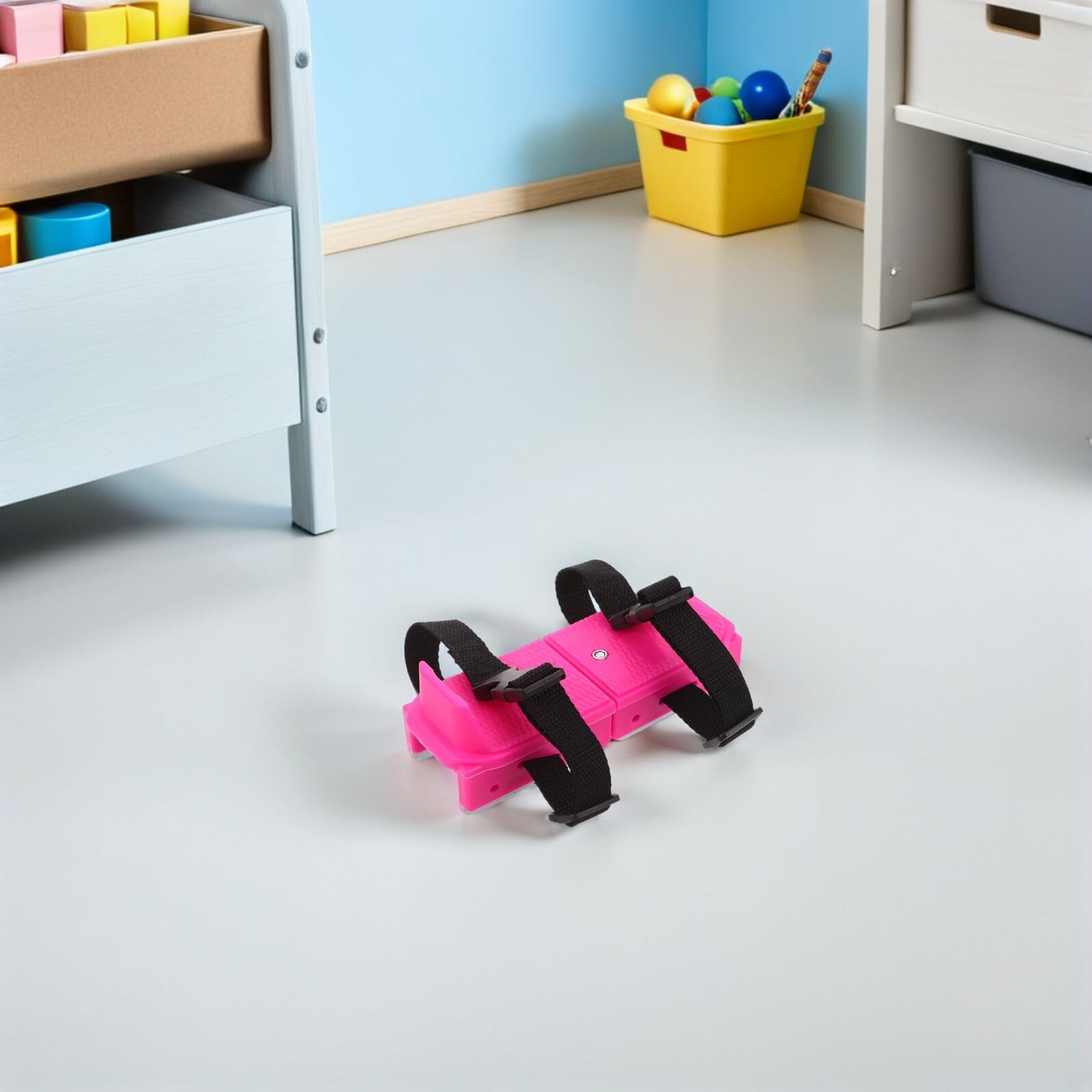 Gatuida Pattini da Ghiaccio per Ragazzo Ragazza Principianti Regolabili | 1 Paio, Taglia 16-21cm, Pp e Metallo Nastro, per Sci e Piste di Ghiaccio, Design Vivace