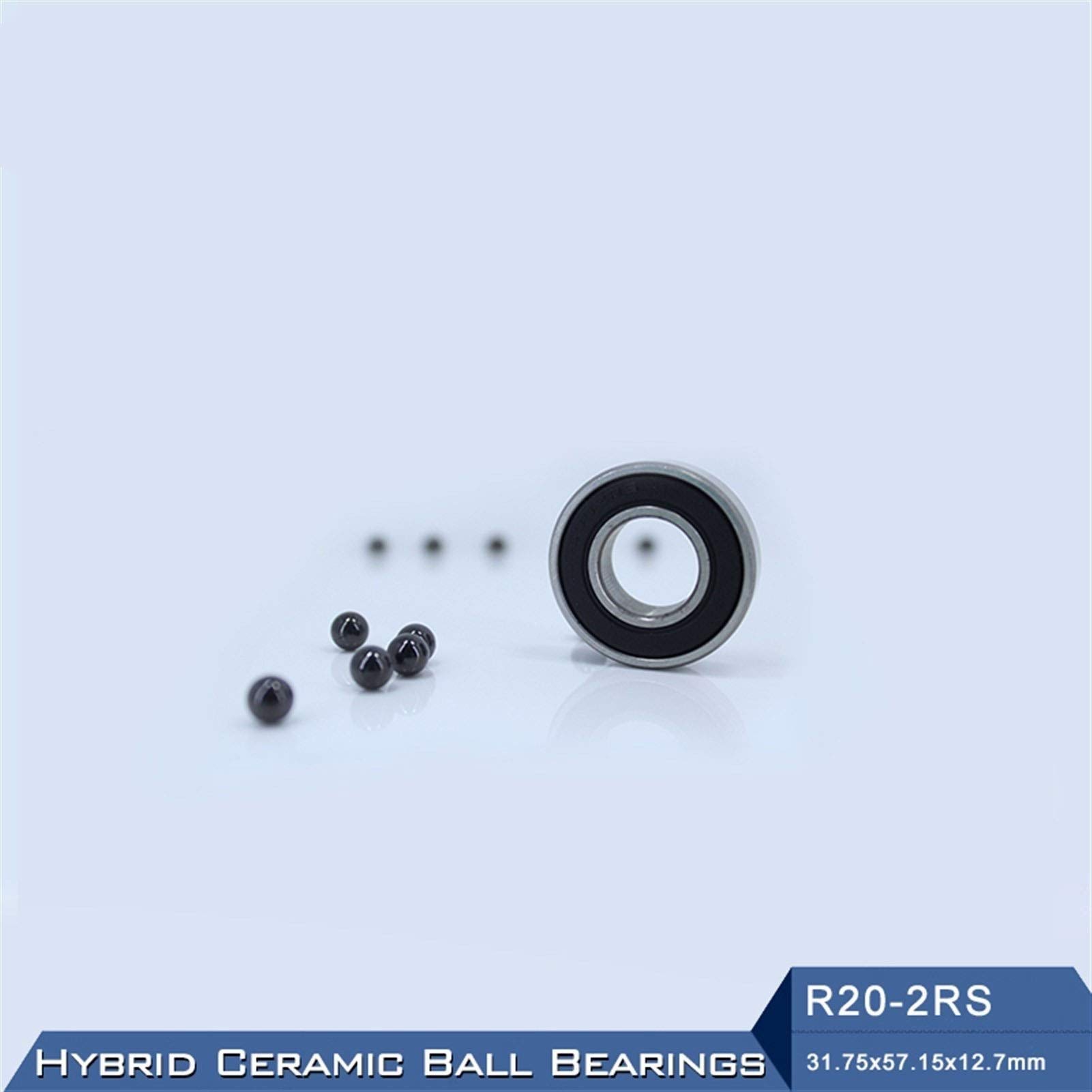 rodamientos 1 rodamiento de cerámica híbrido R20 31,75x57,15x12,7mm husillo de Motor Industrial R20HC Si3N4 rodamientos de Bolas 3NC R20RS