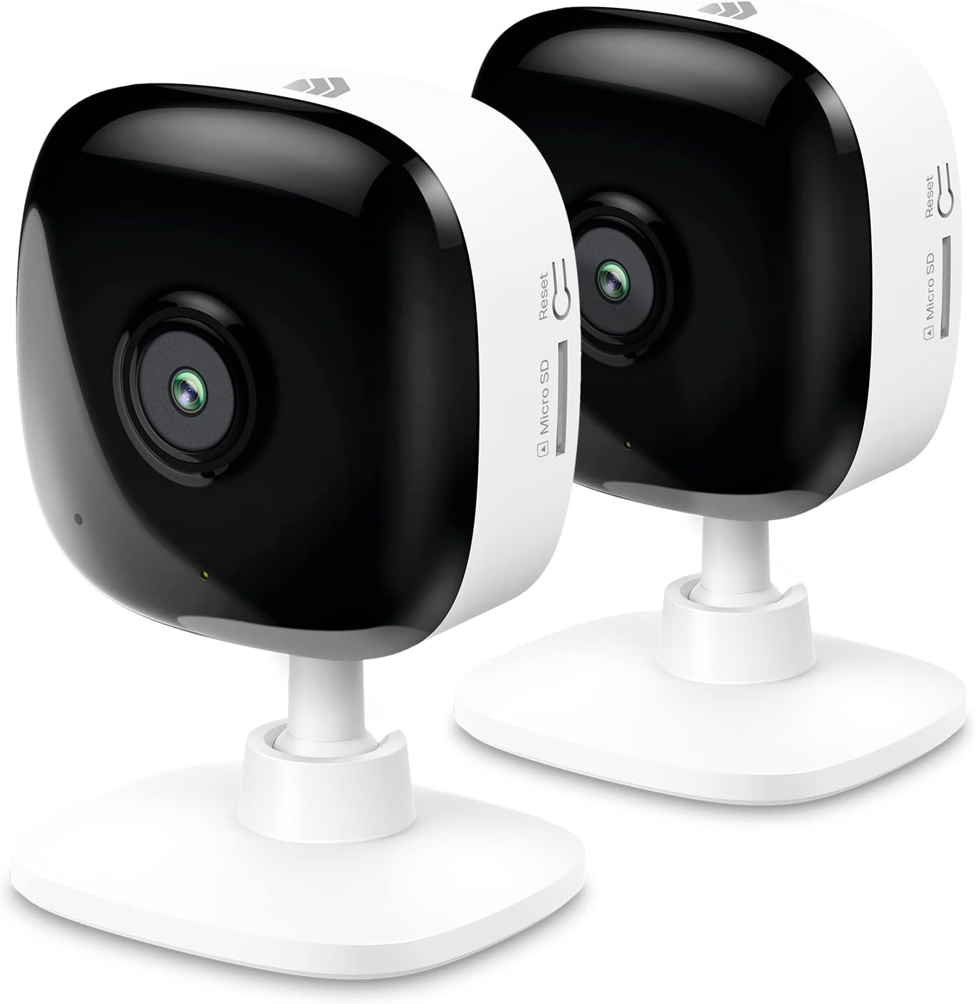Kasa Smart Security Camera for Baby Monitor, 1080p HD Indoor Camera with Motion Detection, Two-Way Audio, Night Vision, Cloud & SD Card Storage, Works with Alexa & Google Home, 2-Pack(EC60P2), White