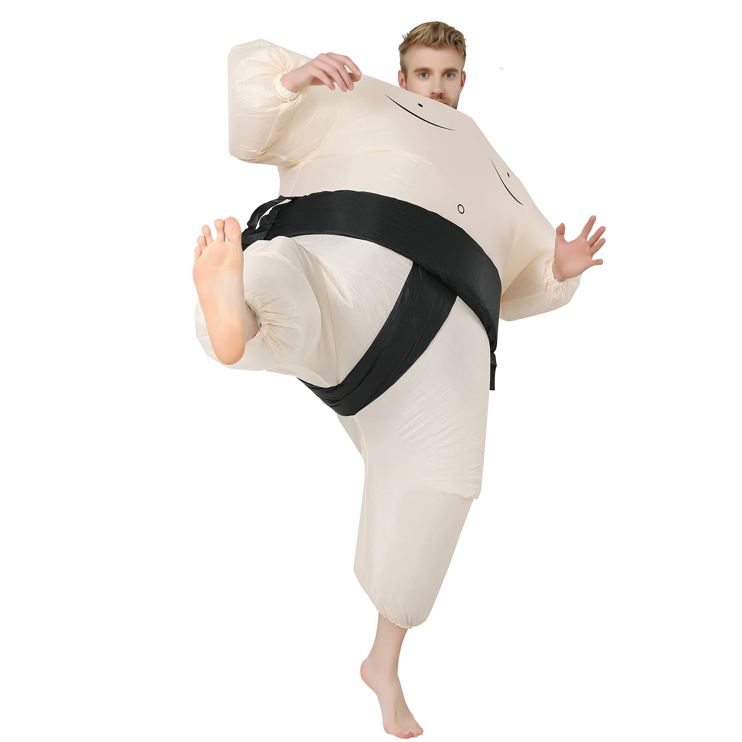 FXICH Sumo Wrestler Costume Inflatable Adults, Halloween Karneval Fasching Party Blow-Up Dress (Lustige Kostüme, Aufblasbare Spaßkostüm) 150-190cm