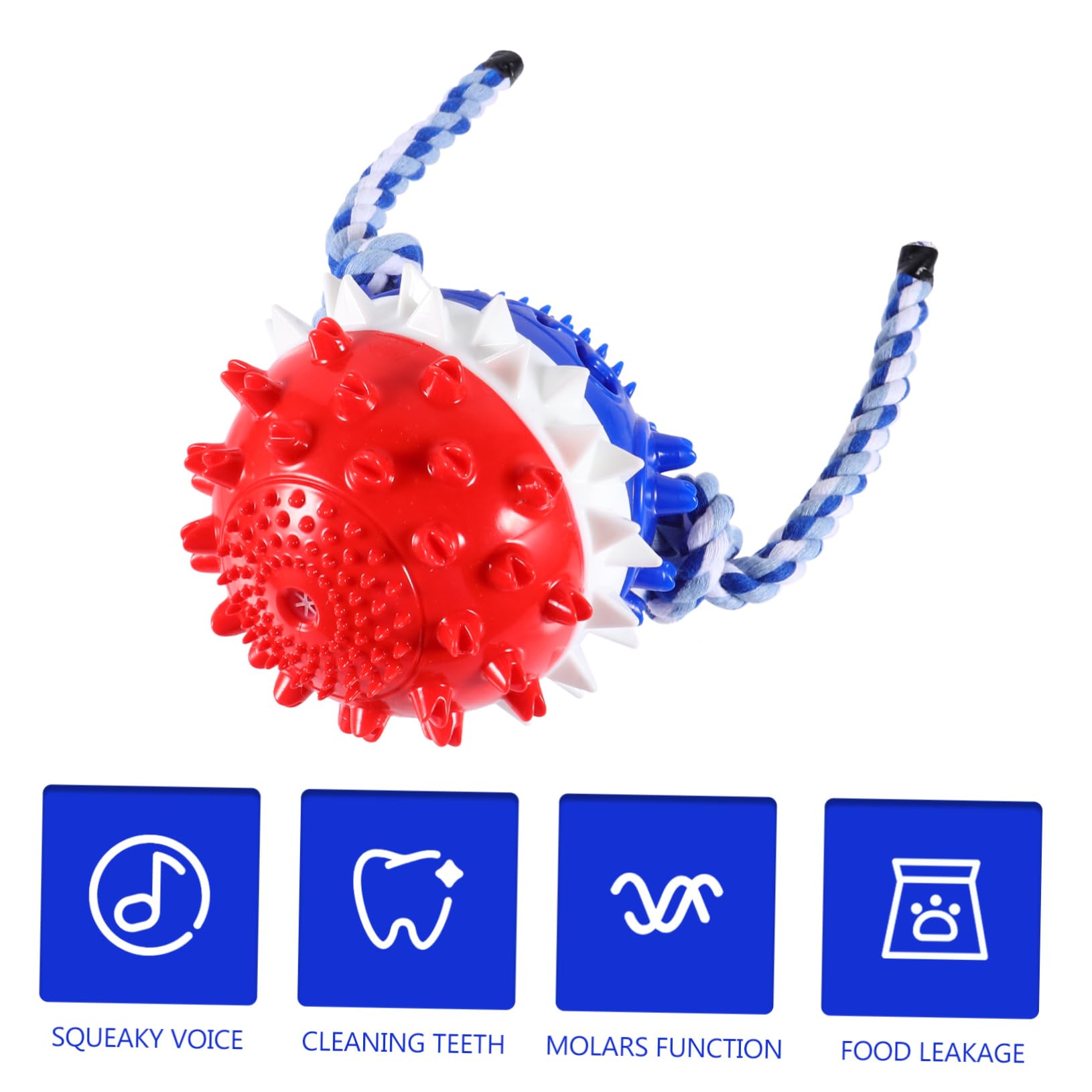 BESPORTBLE 2pezzi Giocattolo Interattivo Per Cani Giocattolo Per Masticare Con Pulizia Dei Denti Ottimo Per Cuccioli e Cani Giovani Materiale Sicuro e Resistente Per Allenamento e Gioco