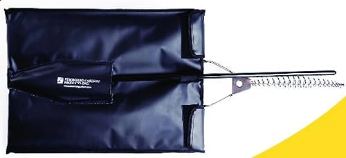 Miniatura 3 de Estaca y parrilla, parrilla de campamento, equipo de cocina a fuego abierto, accesorios para fogatas, rejilla de parrilla de fogata, 15 x 22