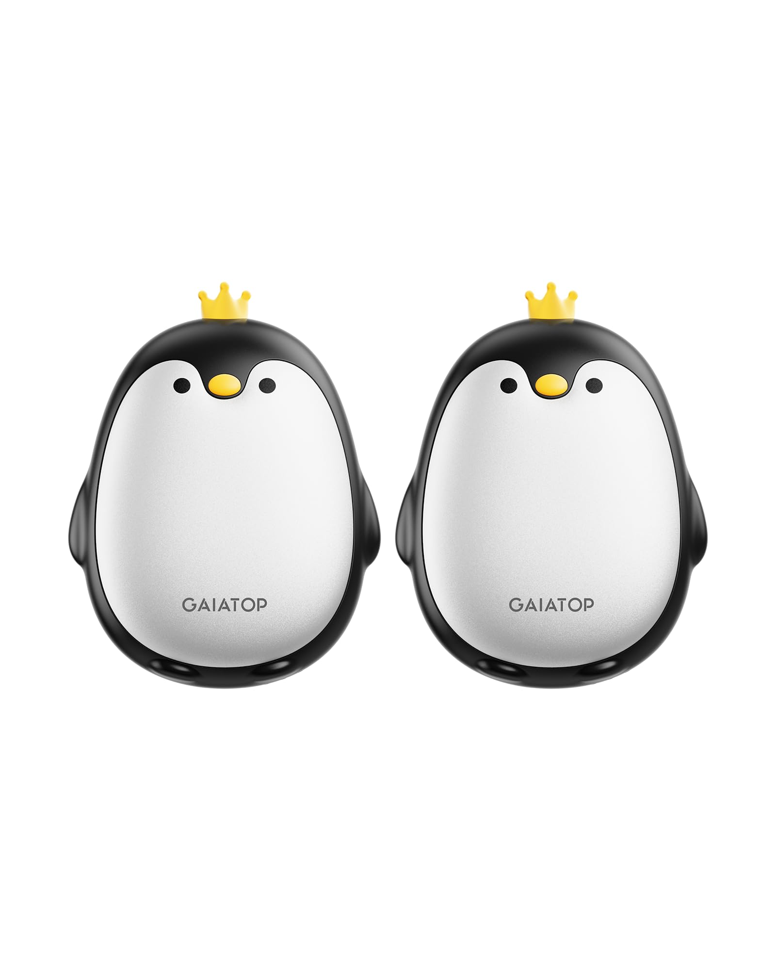 Gaiatop Rechargeable Hand Warmers Pack of 2 Penguin Black