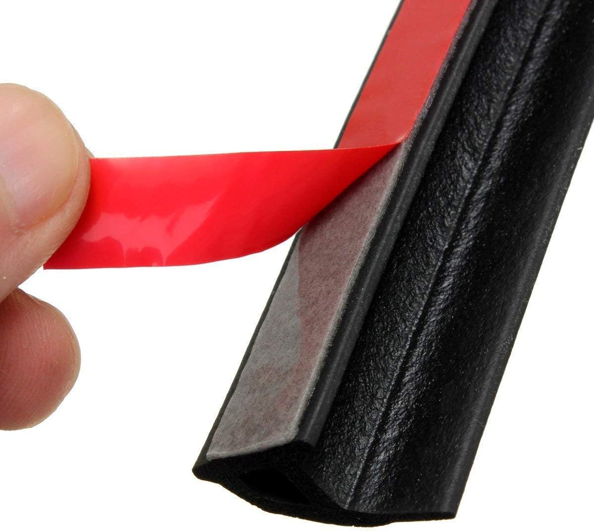 M M SEALS A177-33F Universal P Shape Rubber Seal Weather Strip Hollow Door Window Edge Moulding Trim Decorate Weatherstrip (33 Feet)
