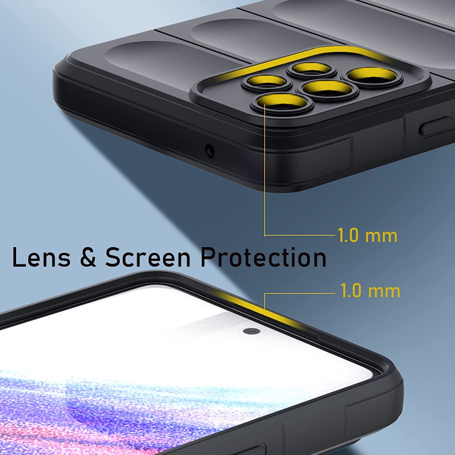 EASSGU TPU Silicone Custodia per Redmi Note 12S (6.43 Inches), Cover Protettiva in Silicone TPU Motivo Dipinto Trasparente - Panda
