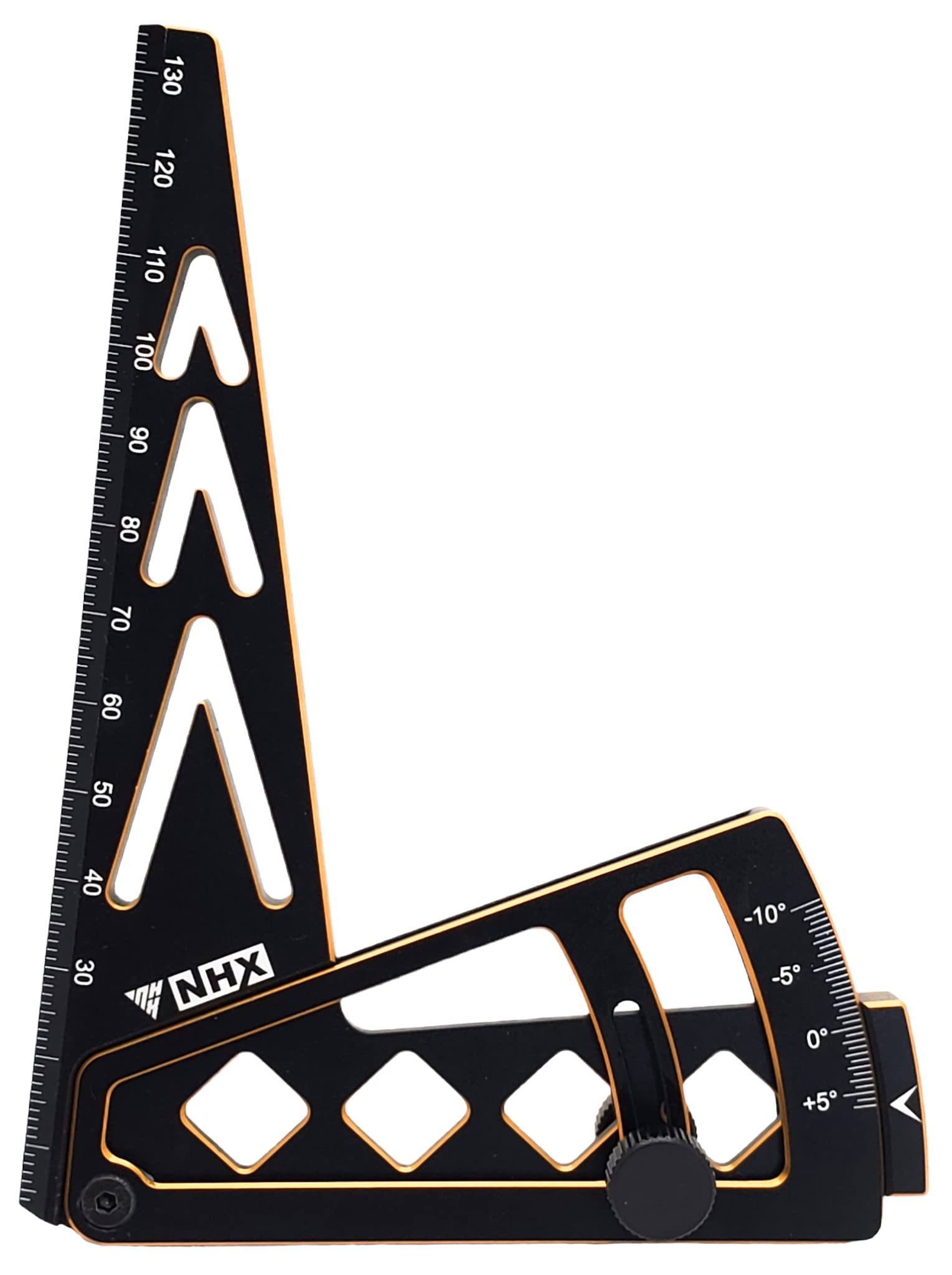 NHX RC Aluminum Suspension Ride Height & Camber Gauge Tool 1/8 1/10- Gold