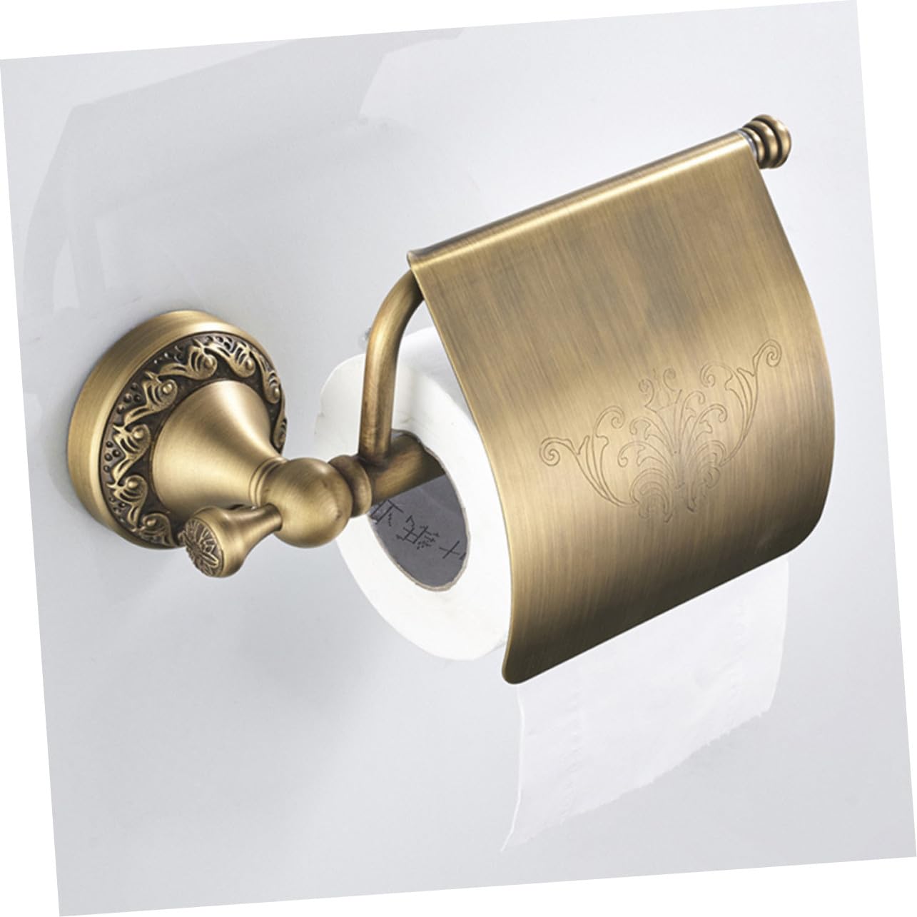 Toddmomy Portarrollos de Papel Higiénico de Cobre para Baño Diseño Compacto y Elegante Soporte de Pared Resistente y Fácil de Limpiar Adecuado para Hogares y Oficinas