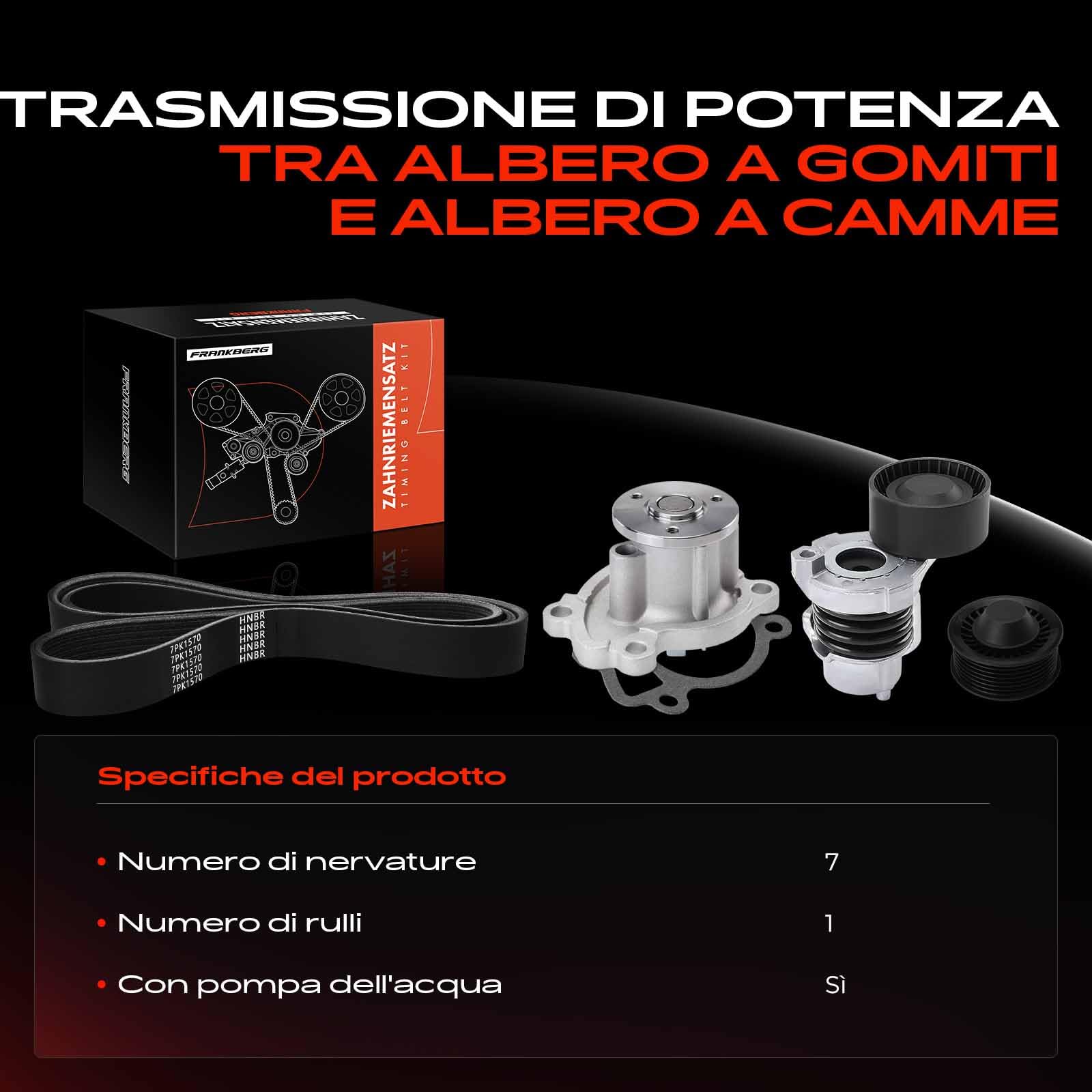 Frankberg tenditore cinghia dentata tenditore cinghia dentata tenditore tenditore cinghia tenditore ammortizzatore V-nervatura cinghia guida deflessione rullo Sostituire # KP17PK1570