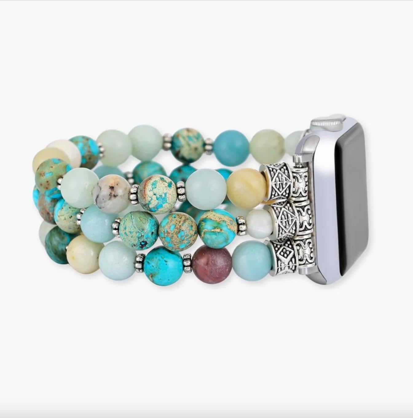 Cape Diablo Smart Watch Band for Women - Handmade Gemstone Strap - Compatible with 38mm-45mm Apple Faces