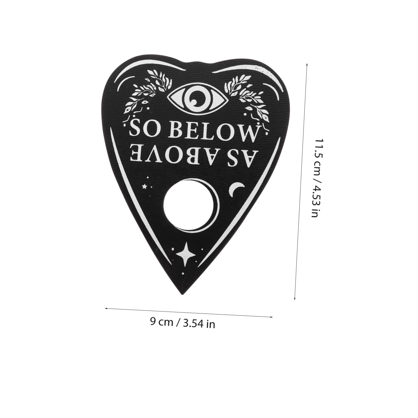 Yardwe Divination Tool Set Dowsing Divination Board Wooden Pendulum Message Board Altar Accessory