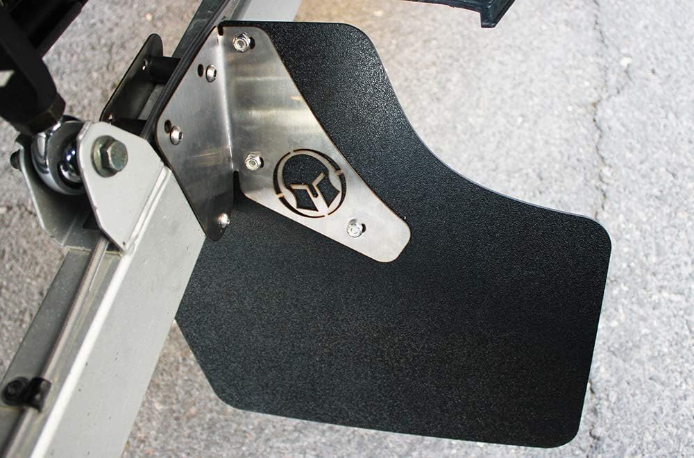Mud Flap Splash Guard for Rear Trail Arm Compatible with Polaris RZR 1000 XP and RZR Turbo - 2 Piece Set