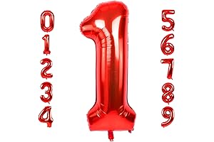 Extra Big Size Red Number 1 Balloon