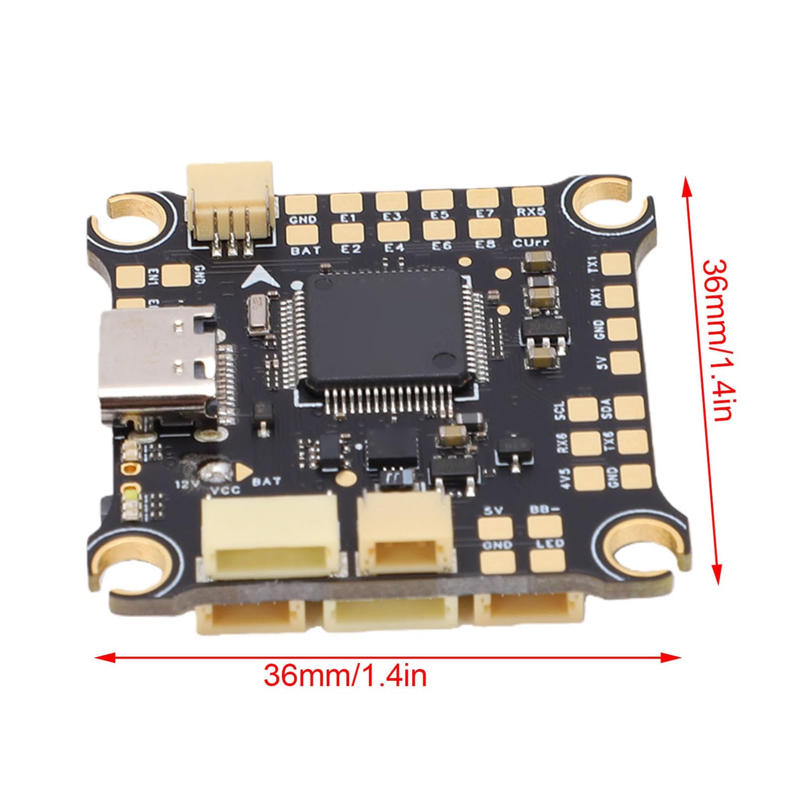 CHICIRIS Kontroler Lotu, STM32F405RGT6 Dual BEC z IMU i 6 Portami UART do Dronów Wyścigowych i Fotografii Lotniczej od 2S do 8S