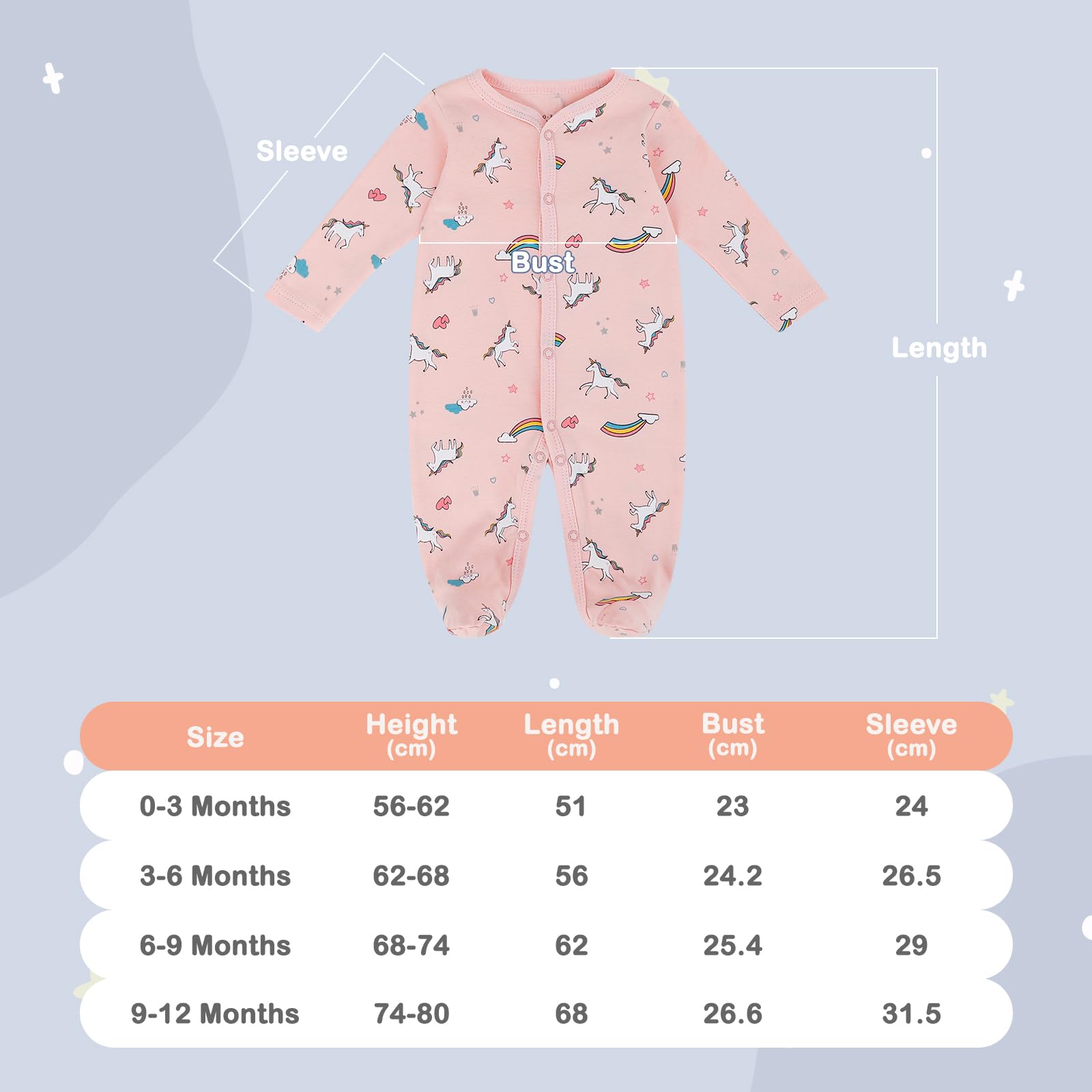 MK MATT KEELY Combinaison Bébé Garçon Fille Grenouillere Coton Body Bebe Recouvre Les Pieds Vêtements Bebe