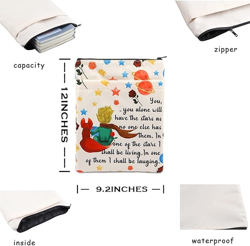 Miniatura 2 de Funda de libro de príncipe para los amantes de los libros, protector de libros de mercancía del príncipe pequeño, regalo de amistad, 9.6 x 12
