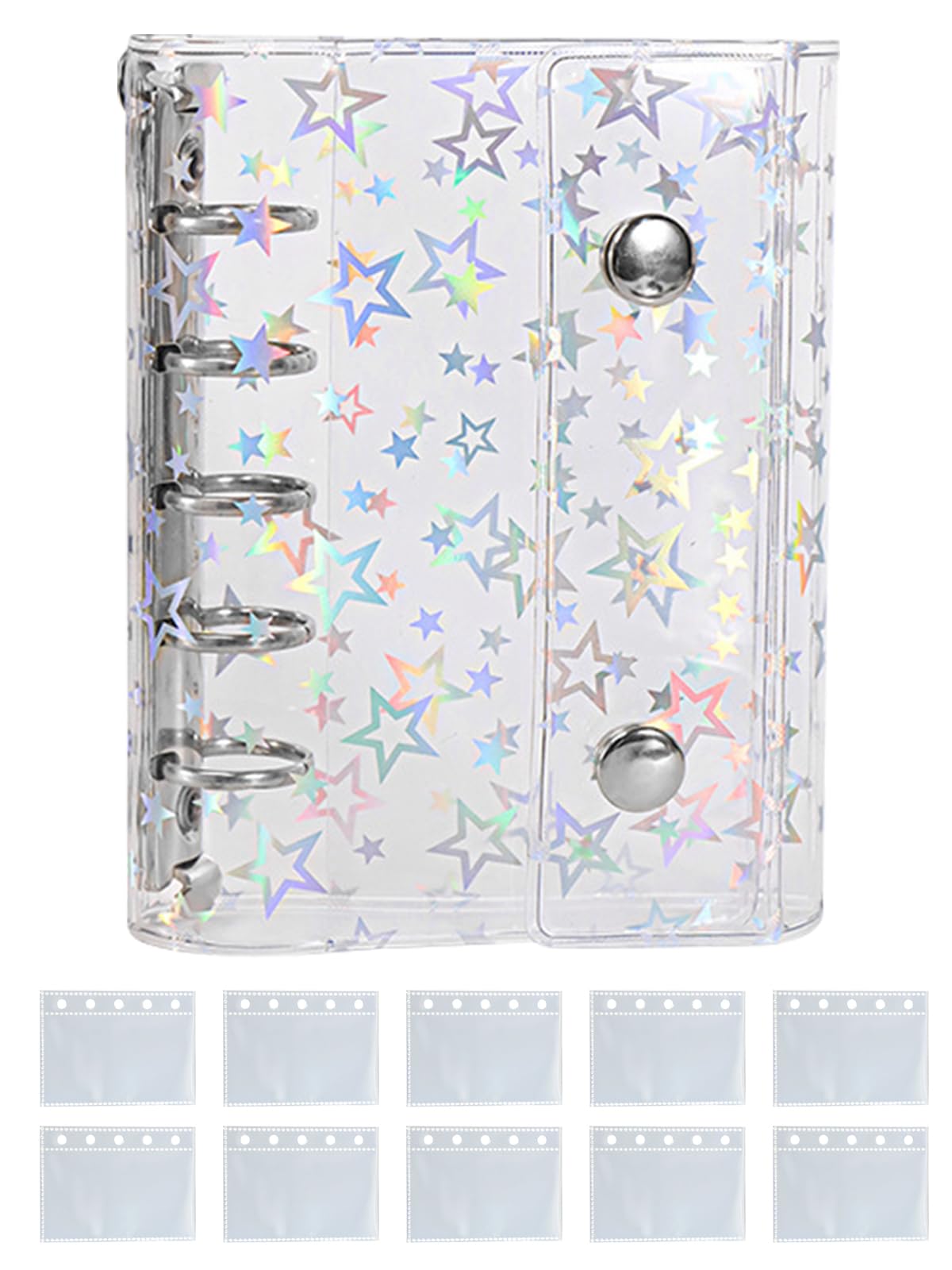 Amazon.co.jp: シール帳 透明 女の子 Mocasa シール帳 バインダー