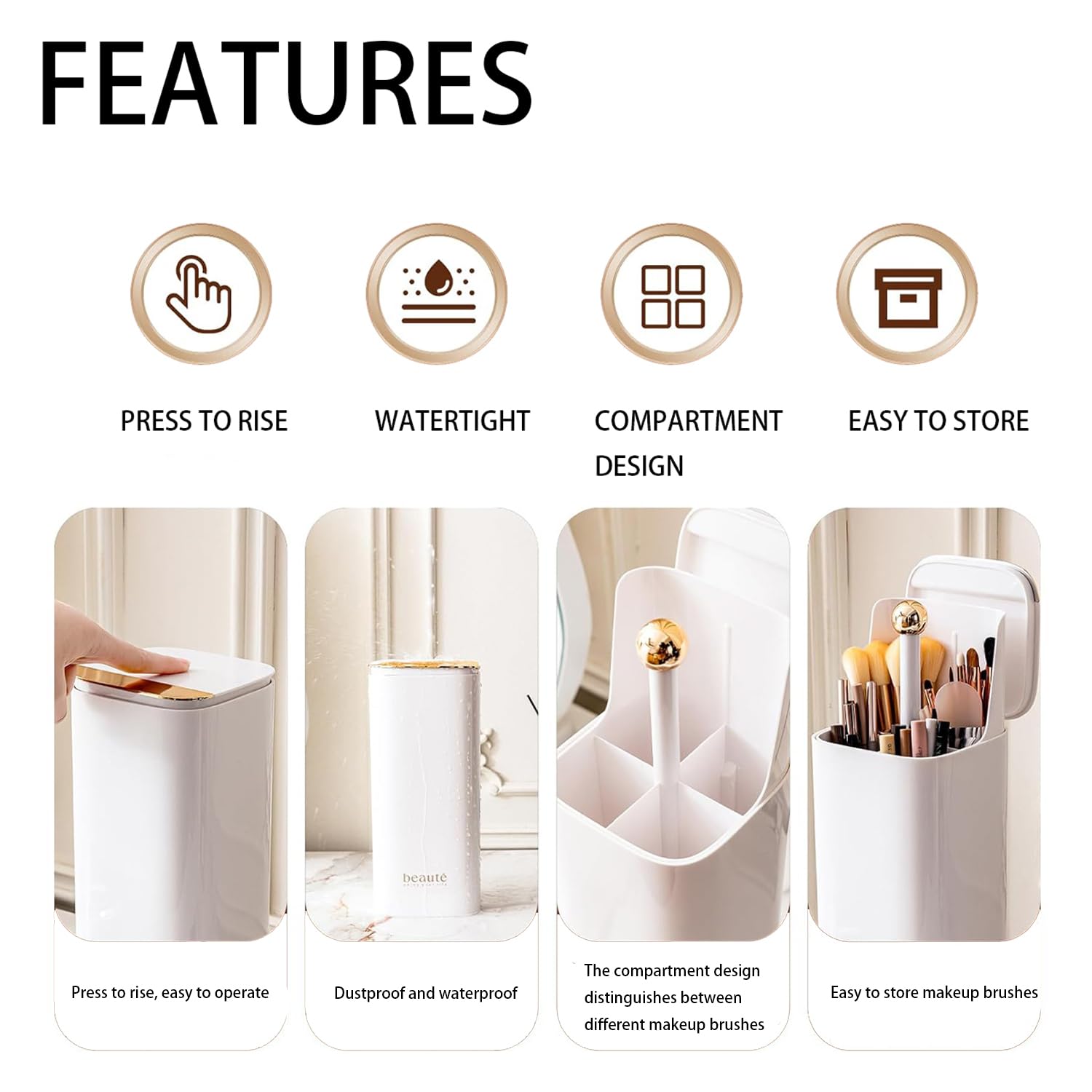 ACSTORi Makeup Brush Holder with Lid - Image 4