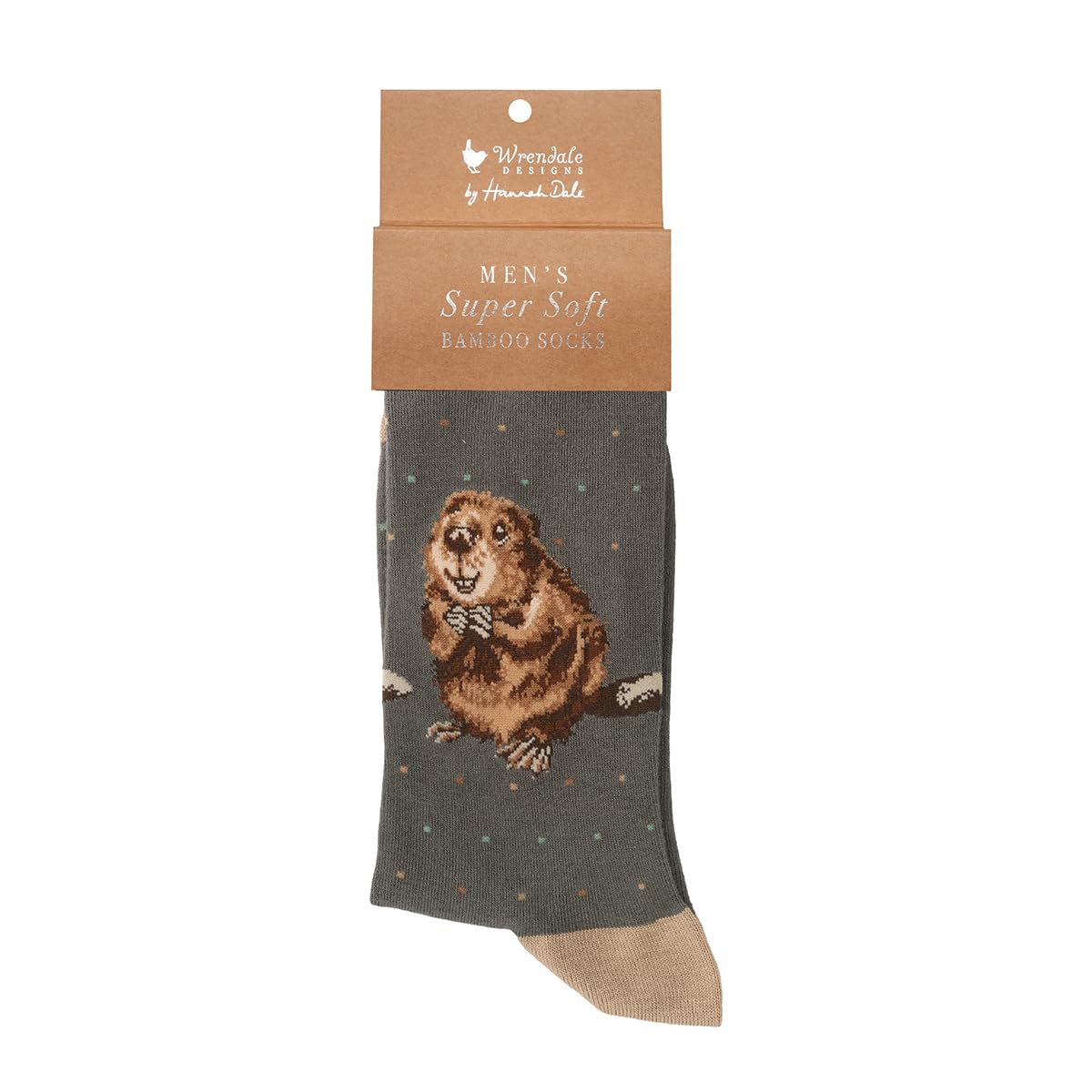 Wrendale Designs Men's Green The Arborist' Beaver Socks
