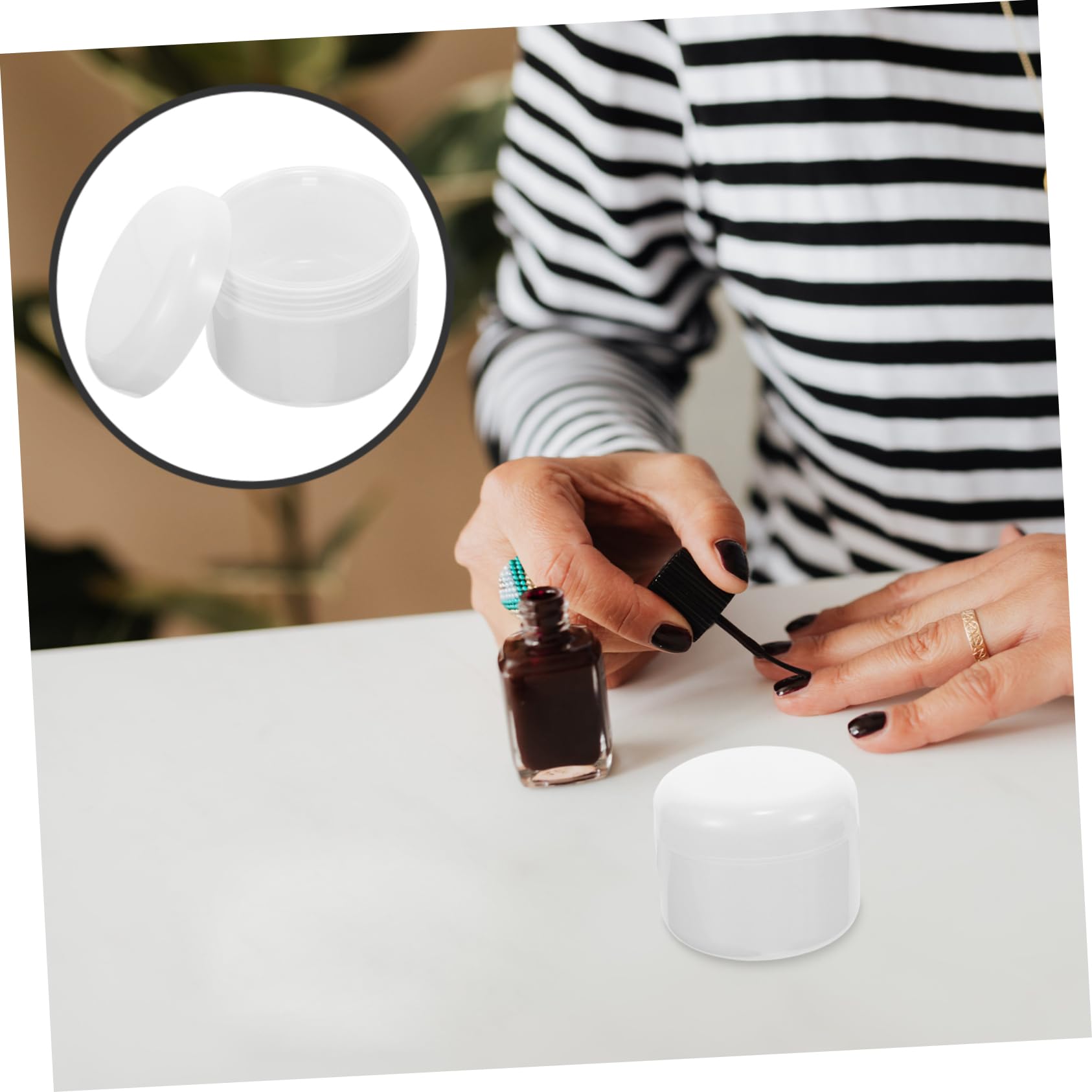 Amazon.co.jp: minkissy 10個入り 空のクリームボックスチック製化粧品