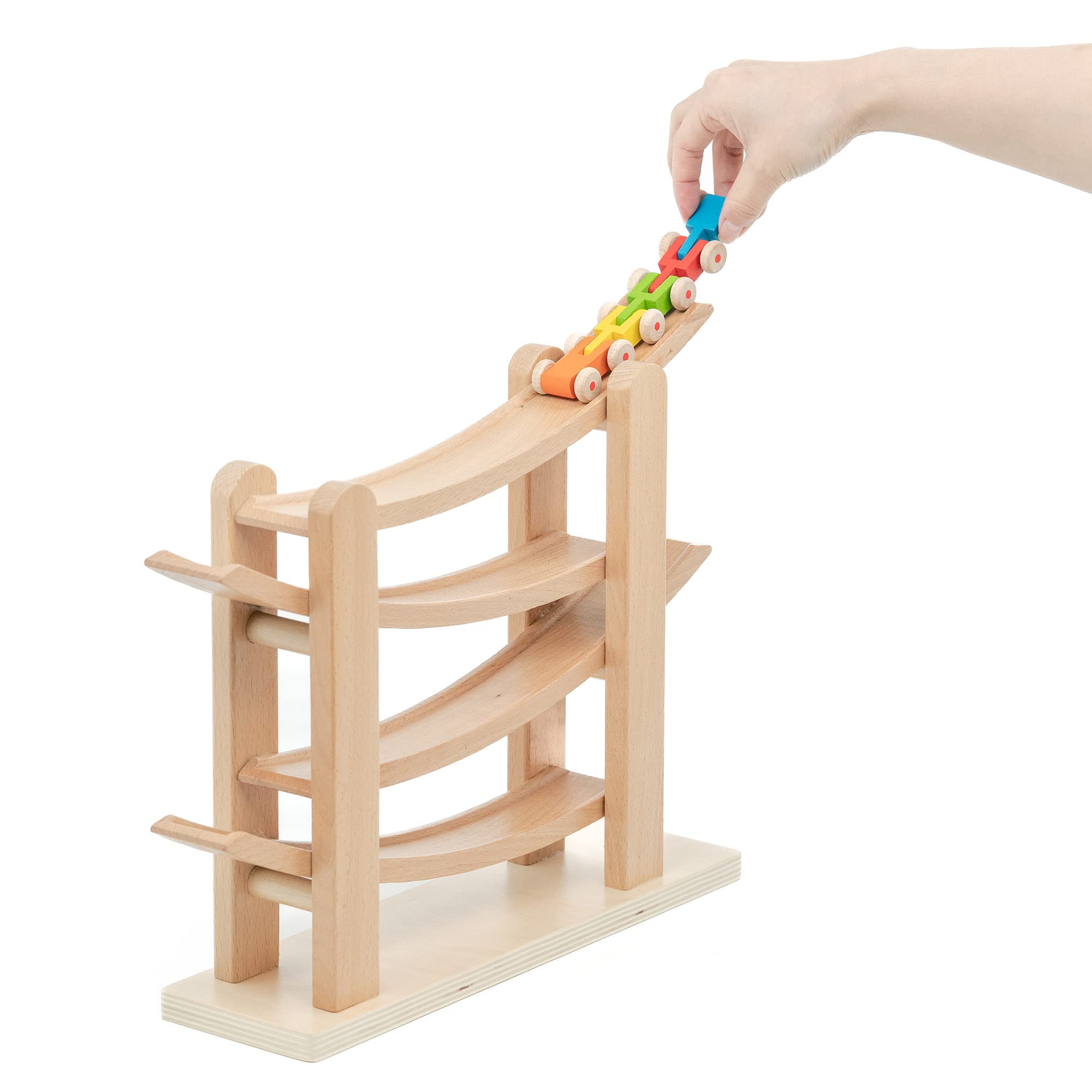 Amazon.co.jp: くるまくるん 知育玩具 モンテッソーリ 木製