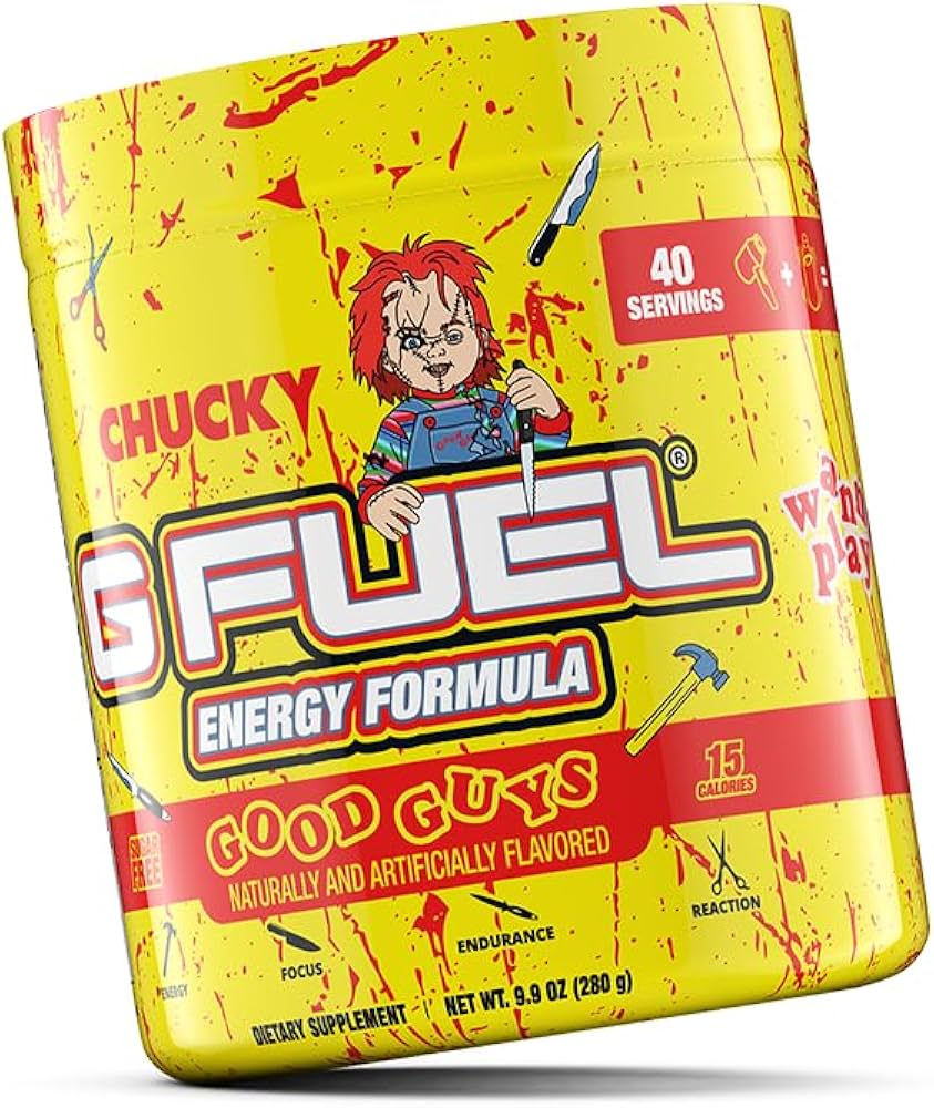 Amazon.com: G Fuel Chucky Good Guys Energy Drink Powder, Pre