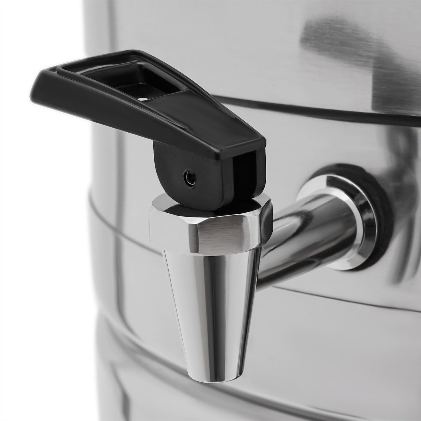 Jarra de leche de acero inoxidable de 10 l con tapa y asa, para decoración y almacenamiento