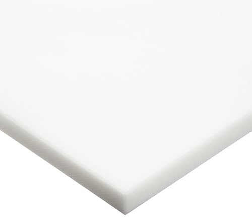 Hoja HDPE (Polietileno de Alta Densidad), Color Opaco Blanquecino, Tolerancia Estándar, ASTM D4976-245, Blanco crudo, 1