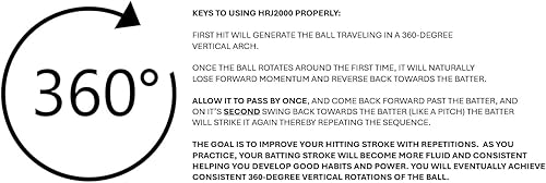 Miniatura 4 de Junior Home Run Trainer, Baseball and Softball Hitting Practice Trainer for Kids Ages 5 to 7. Lightweight Stationary IndoorOutdoor Batting Trainer