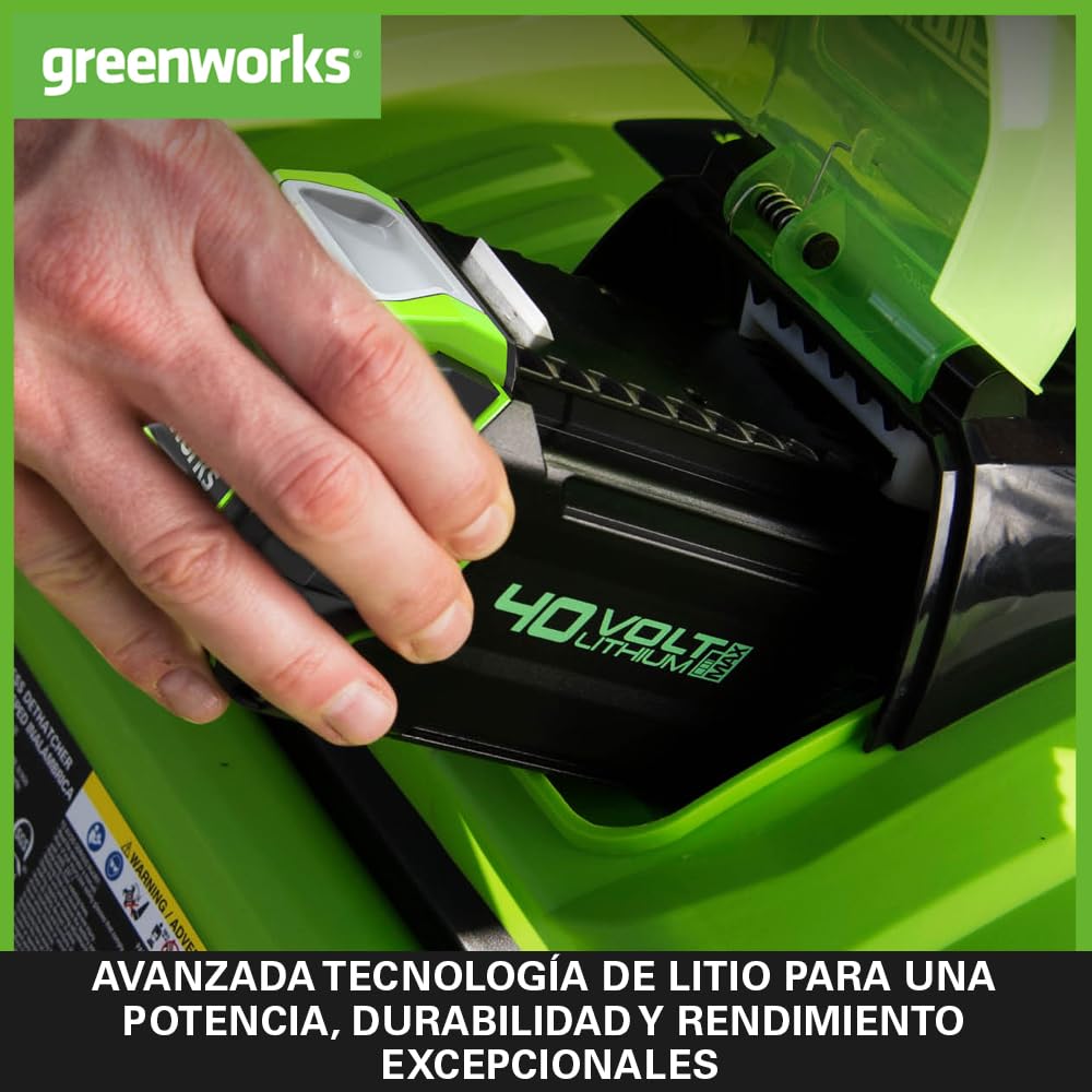 Greenworks Baterías 40V 4Ah - Set de 2, Potentes Original Baterías Iones de Litio para Herramientas Eléctricas y Jardinería Greenworks 40V, Control de Carga LED 3 Etapas, Garantía de 2 Años - G40BK4X